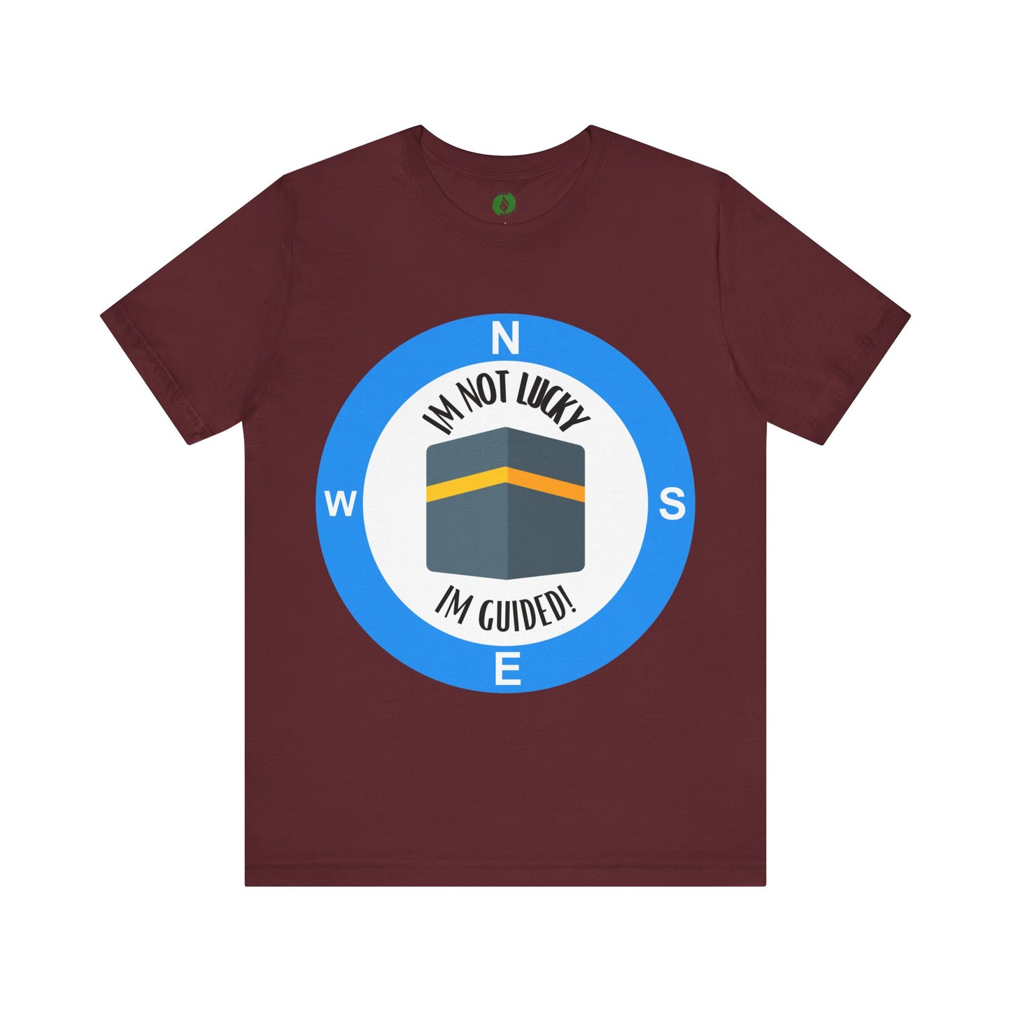 Guided Journey Unisex Jersey Tee - Inspirational Compass Design Halal Fashion T Shirt