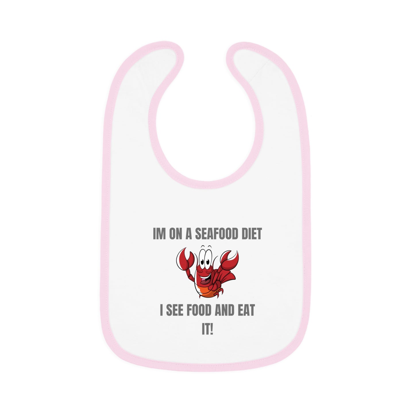 Funny Seafood Diet Baby Bib - Perfect Gift for Baby Showers & Holidays Humour Joke Clothing