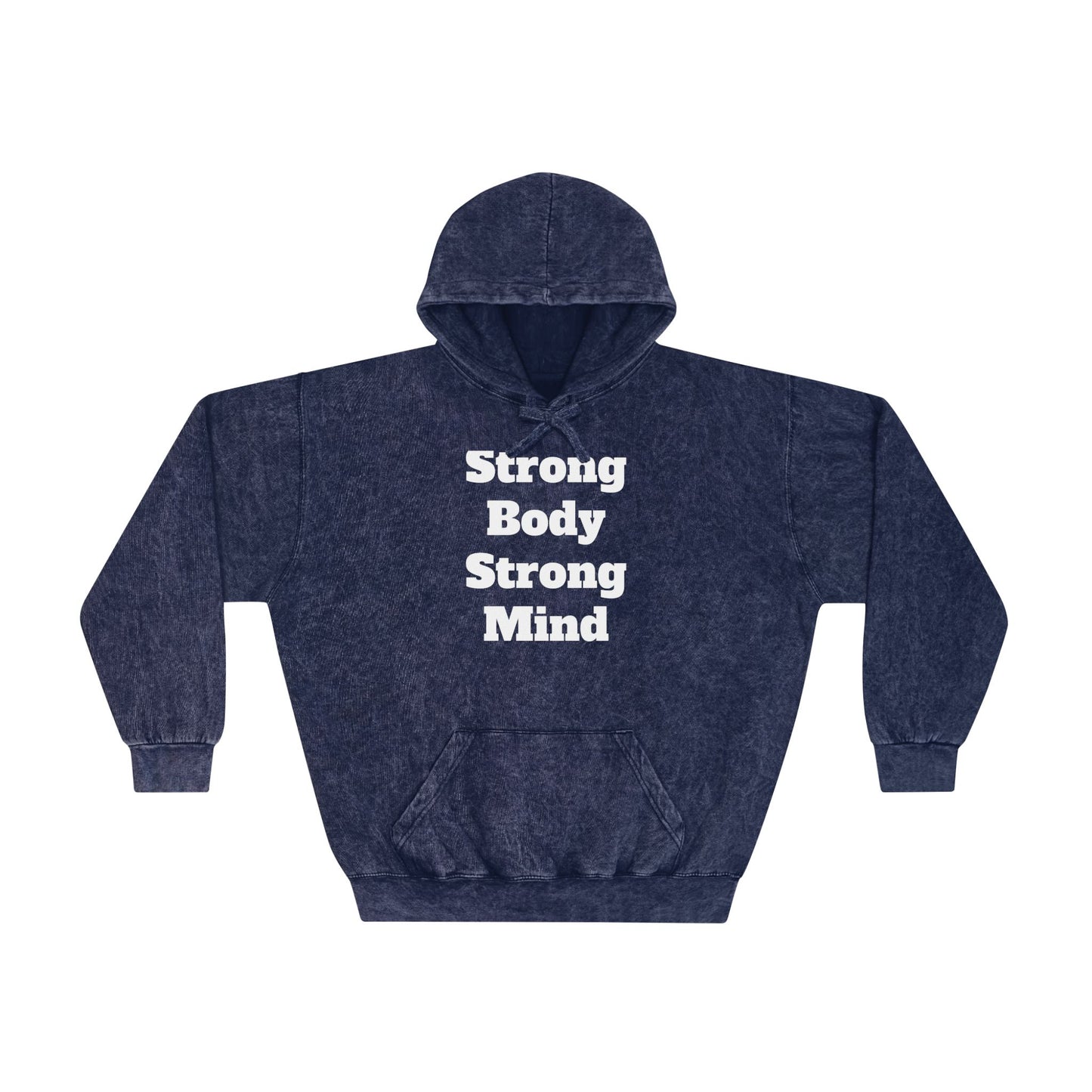 Strong Body Strong Mind Unisex Mineral Wash Hoodie Islamic Clothing