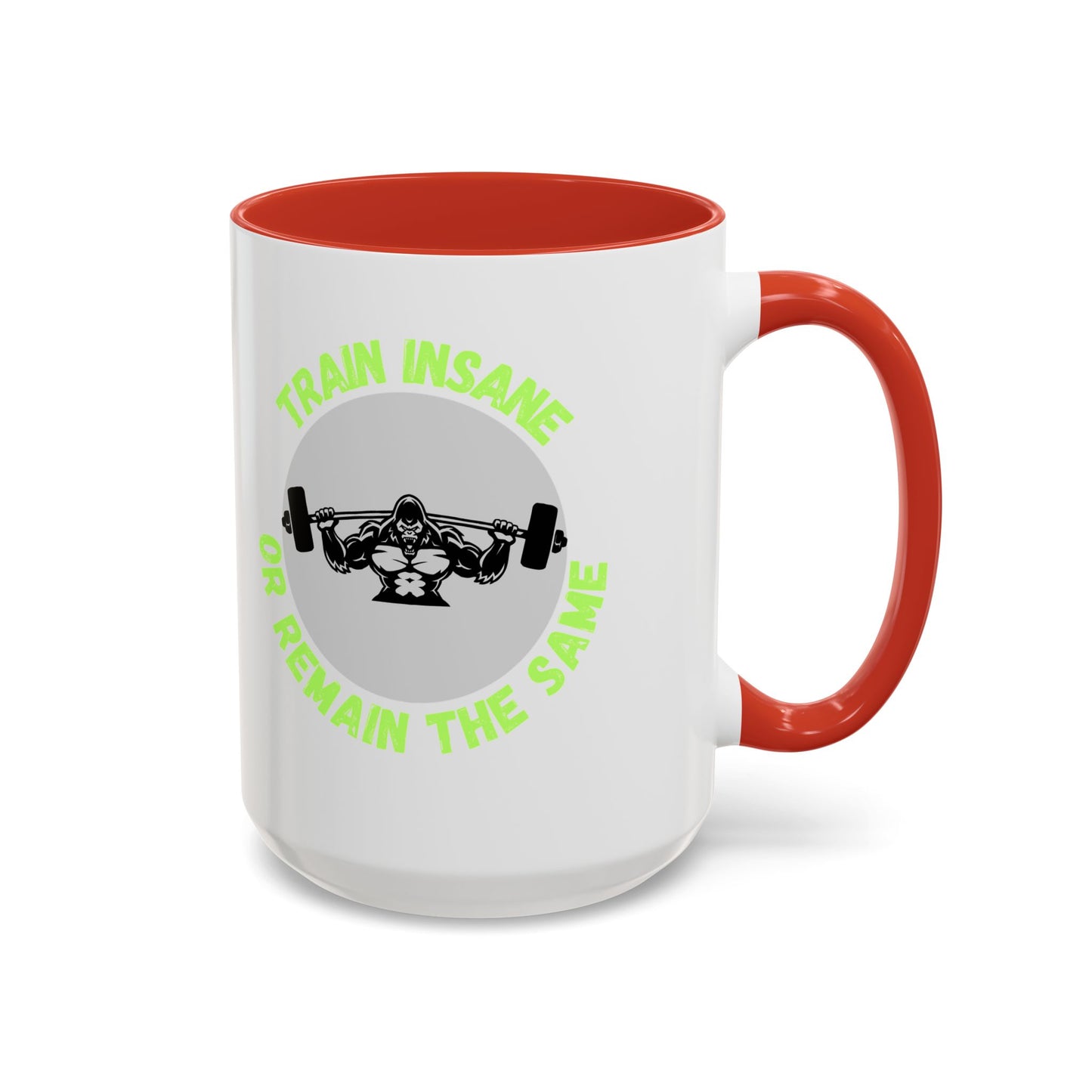 Motivational Fitness Coffee Mug - "Train Insane or Remain the Same" - Perfect Gift for Gym Enthusiasts Humour Joke Gym Mug