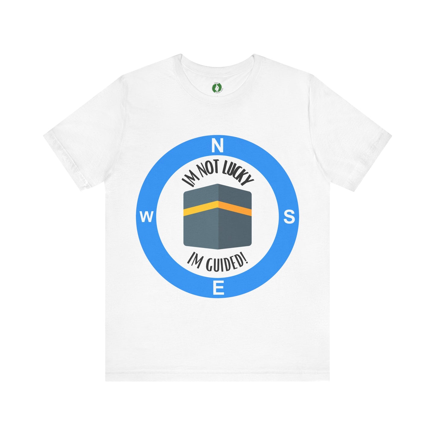 Guided Journey Unisex Jersey Tee - Inspirational Compass Design Halal Fashion T Shirt