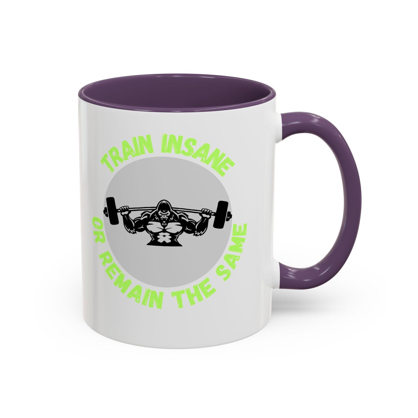 Motivational Fitness Coffee Mug - "Train Insane or Remain the Same" - Perfect Gift for Gym Enthusiasts Humour Joke Gym Mug