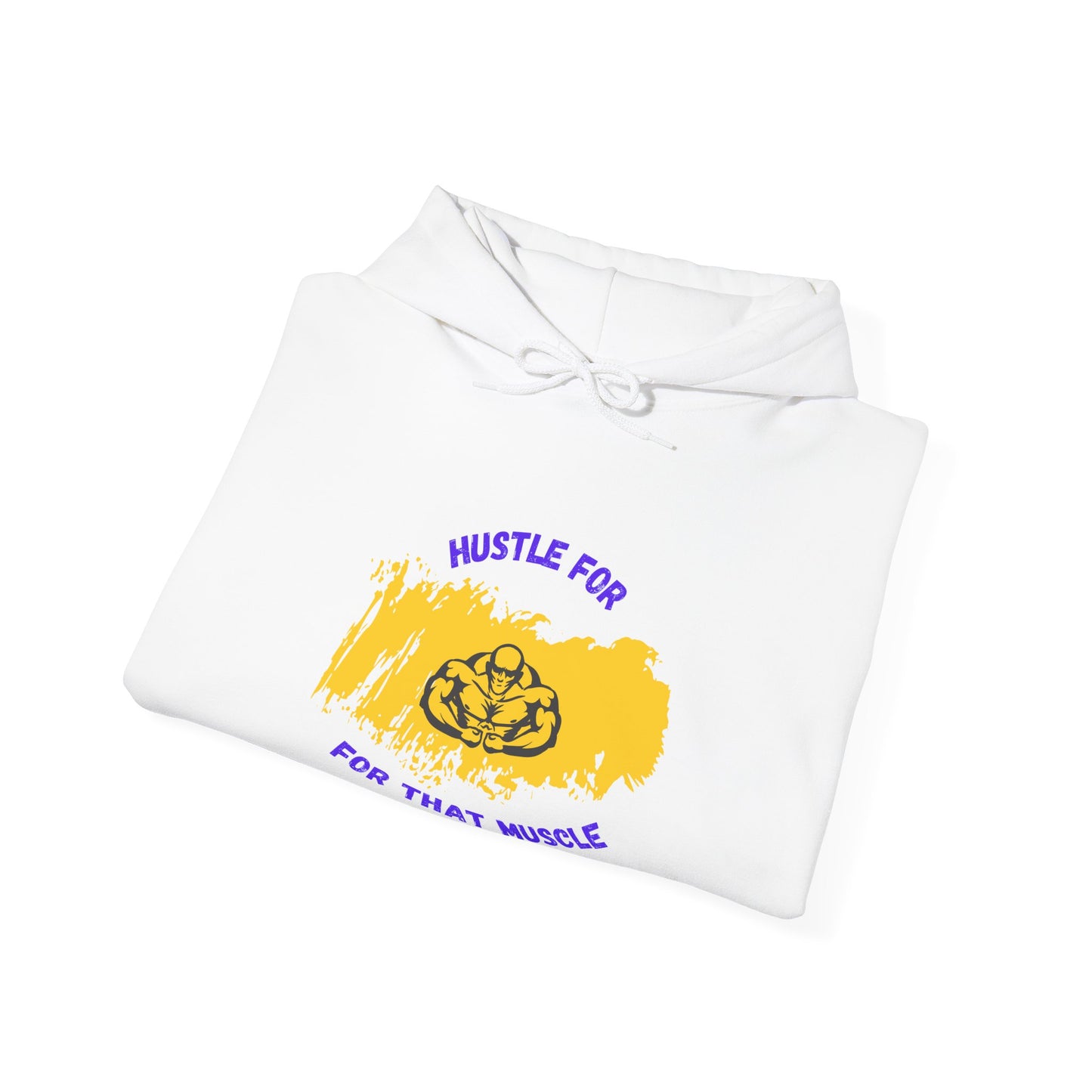 Hustle for That Muscle Hoodie - Unisex Heavy Blend™ Sweatshirt Gym Clothing Hoodie