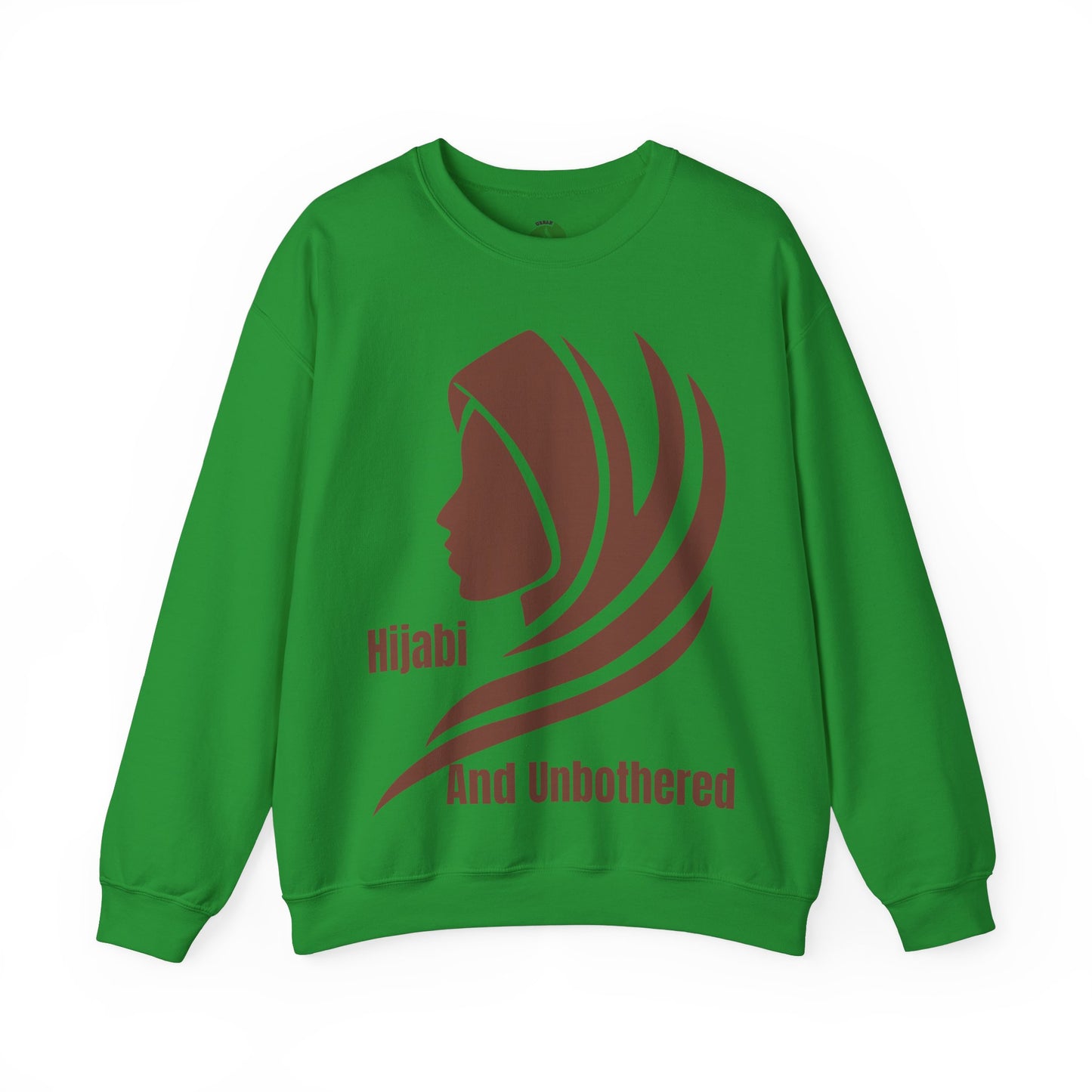 Hijabi and Unbothered Crewneck Sweatshirt - Stylish Unisex Heavy Blend for Everyday Comfort Hijab Fashion Sweat Shirt