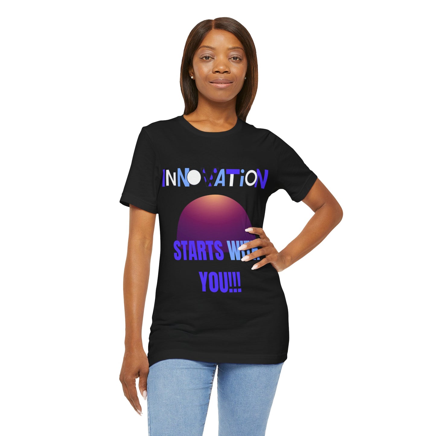 Inspirational Innovation Tee for Creative Minds Gym Clothing T Shirt