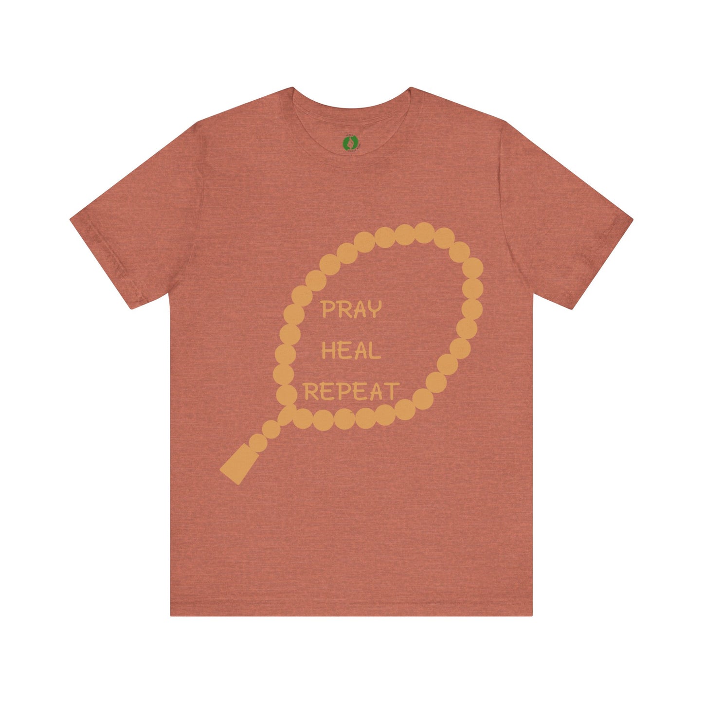 Pray Heal Repeat Unisex Jersey Tee - Inspirational Spiritual Shirt Islamic Street Fashion
