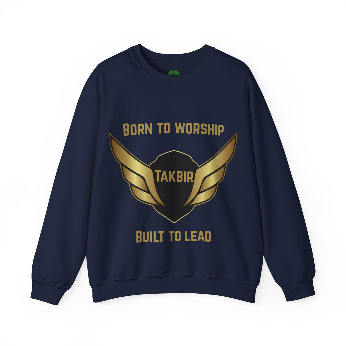 Inspirational Unisex Crewneck Sweatshirt - 'Born to Worship, Built to Lead' Design Muslim Streetwear Fashion Hoodie