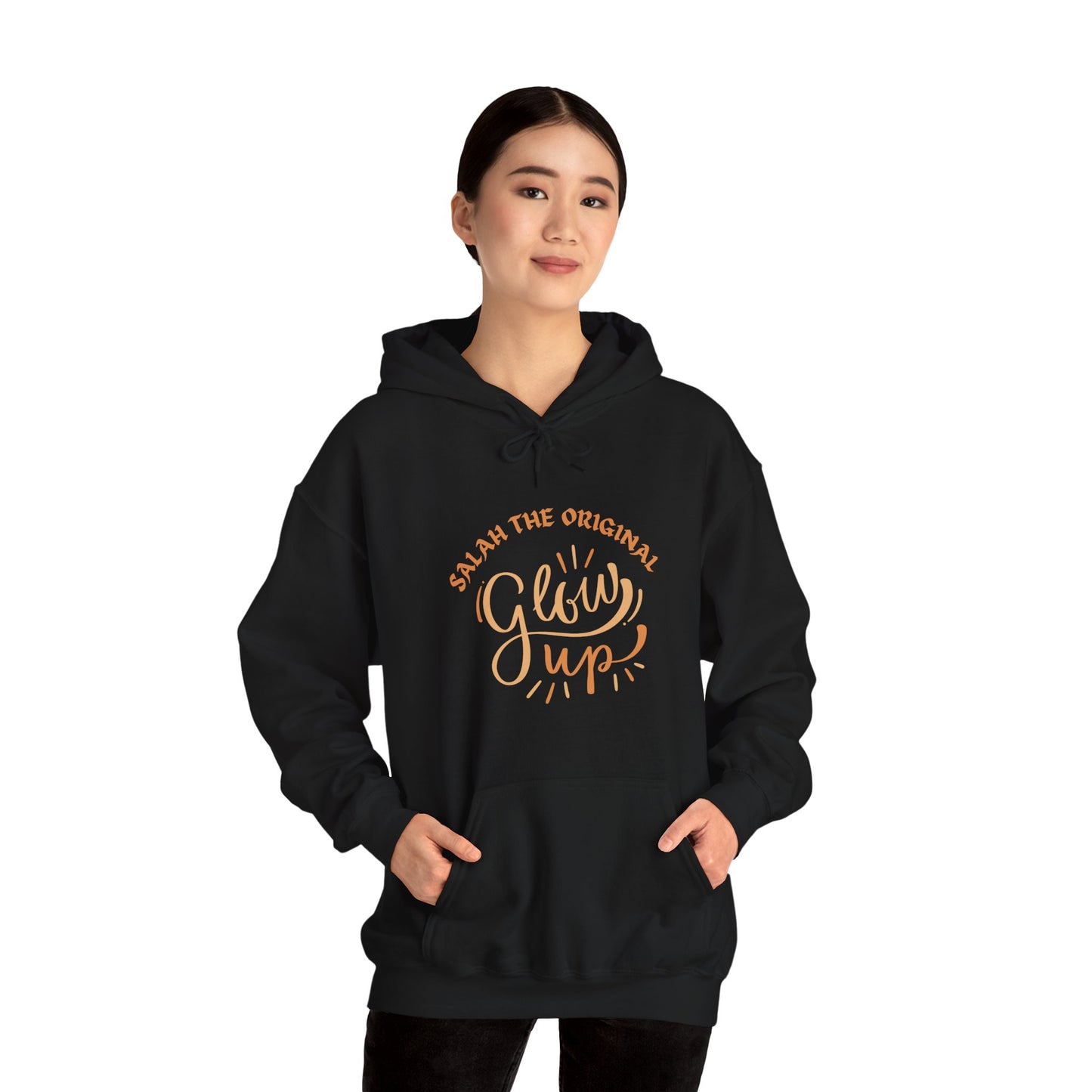Glow Up Unisex Hooded Sweatshirt - Motivational Inspirational Apparel Muslim Clothing Hoodie