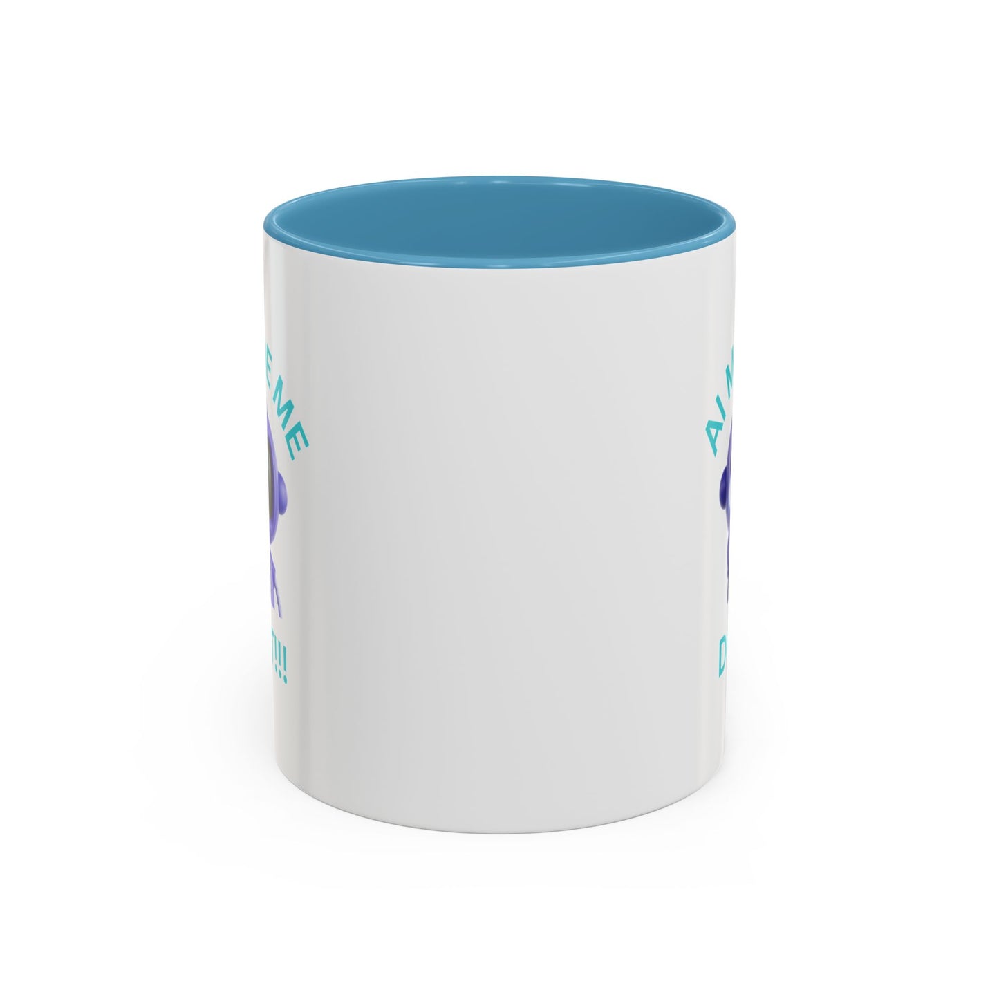AI Made Me Do It! Accent Coffee Mug - Fun Ceramic Mug for Tech Lovers Humour Mug Joke Accessories