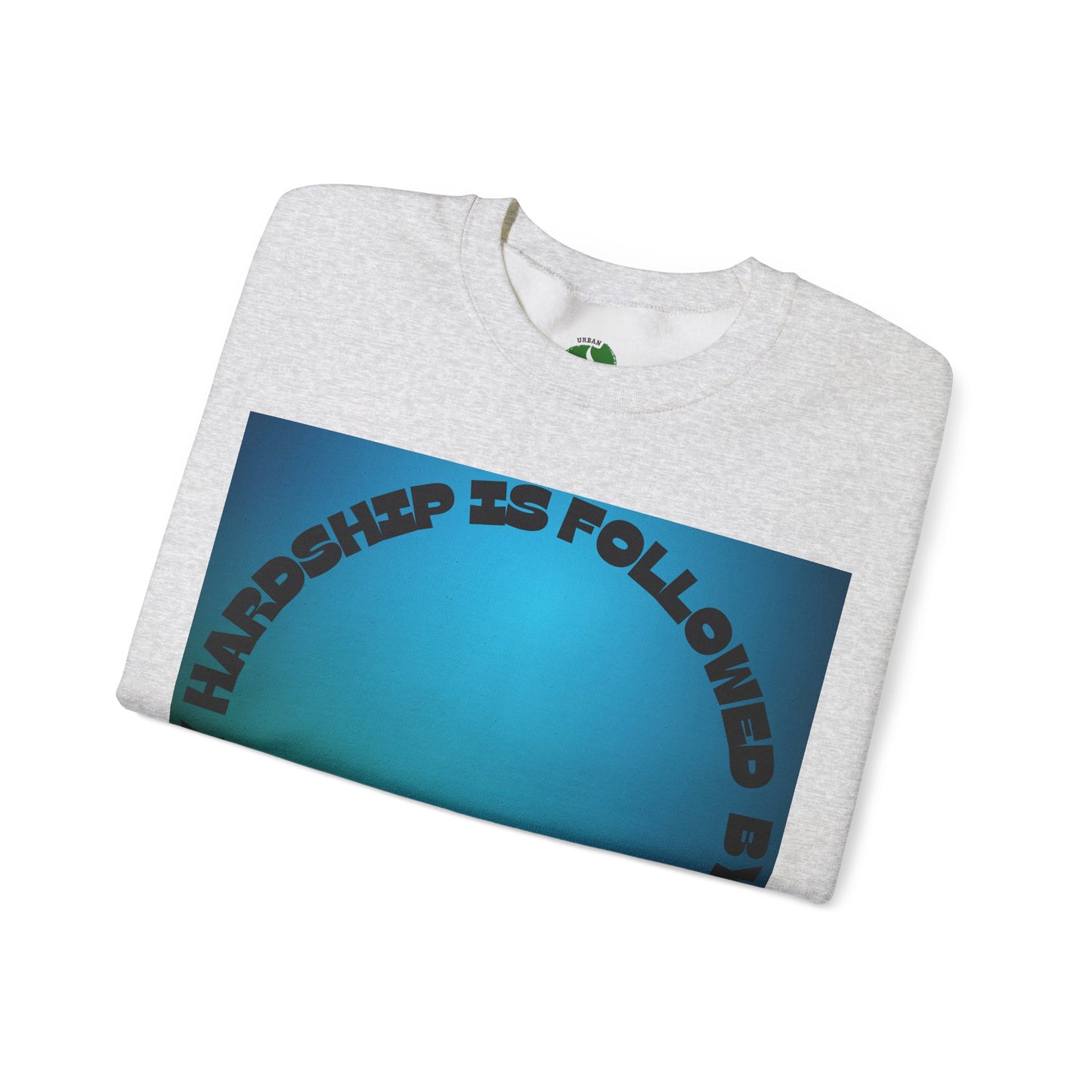 Inspirational Crewneck Sweatshirt - Every Hardship is Followed by Ease Modern Islamic Clothing