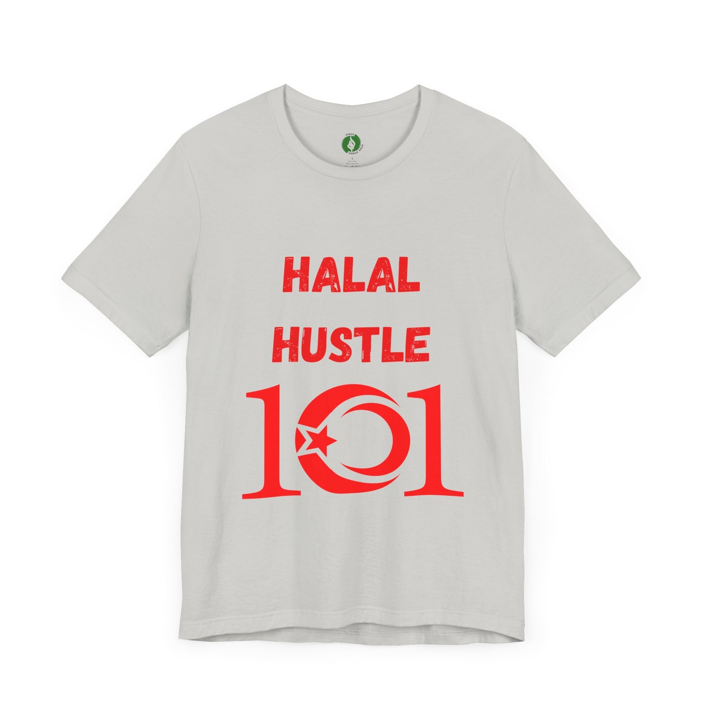 Halal Hustle 101 Unisex Tee - Motivational Short Sleeve Shirt Muslim Gym Clothing T Shirt