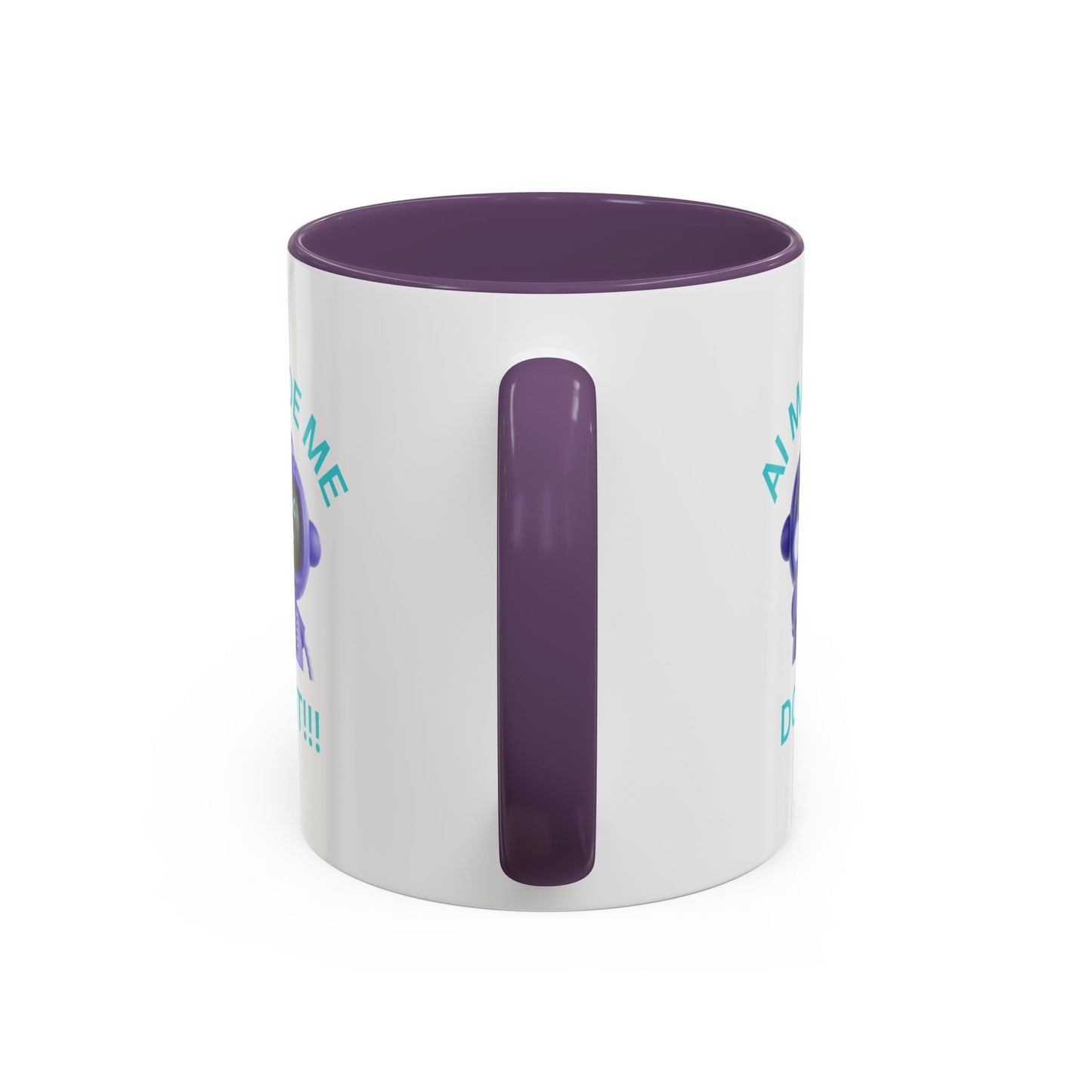 AI Made Me Do It! Accent Coffee Mug - Fun Ceramic Mug for Tech Lovers Humour Mug Joke Accessories