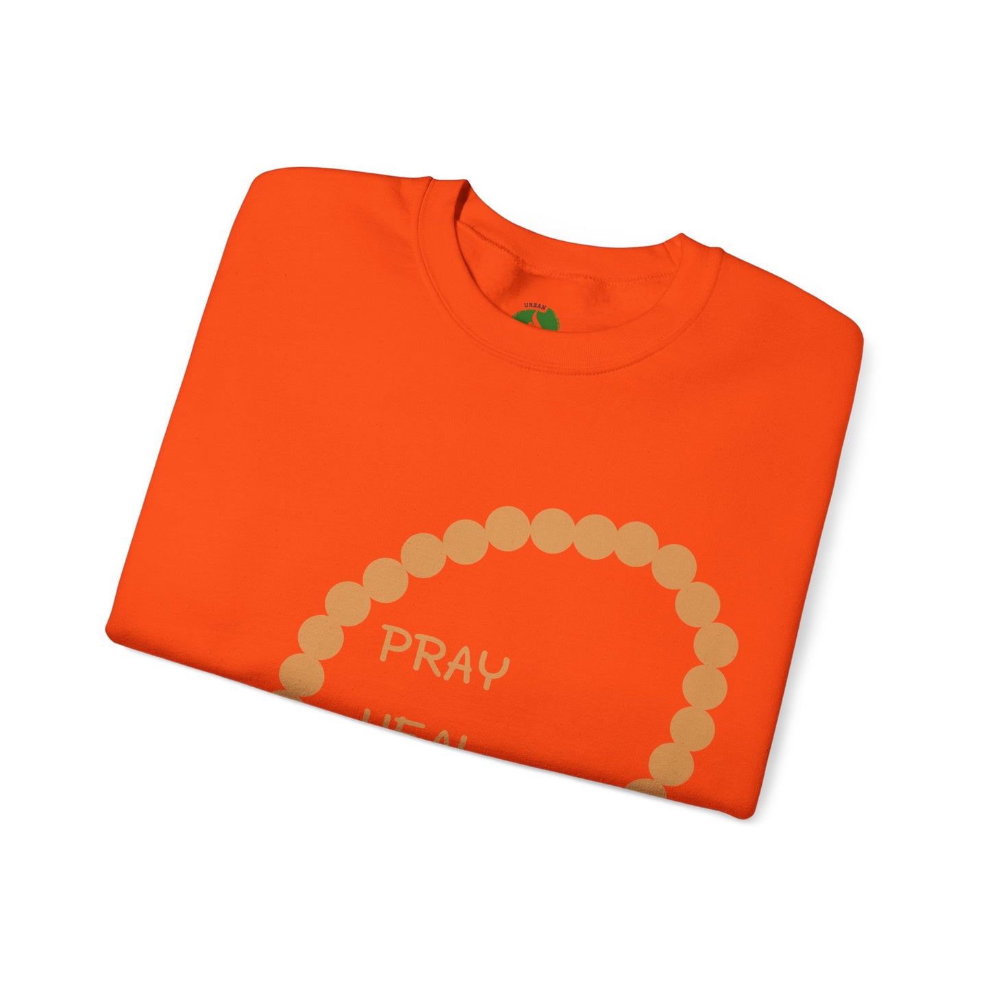 Pray Heal Repeat Crewneck Sweatshirt for Mindfulness and Healing Islamic Street Fashion