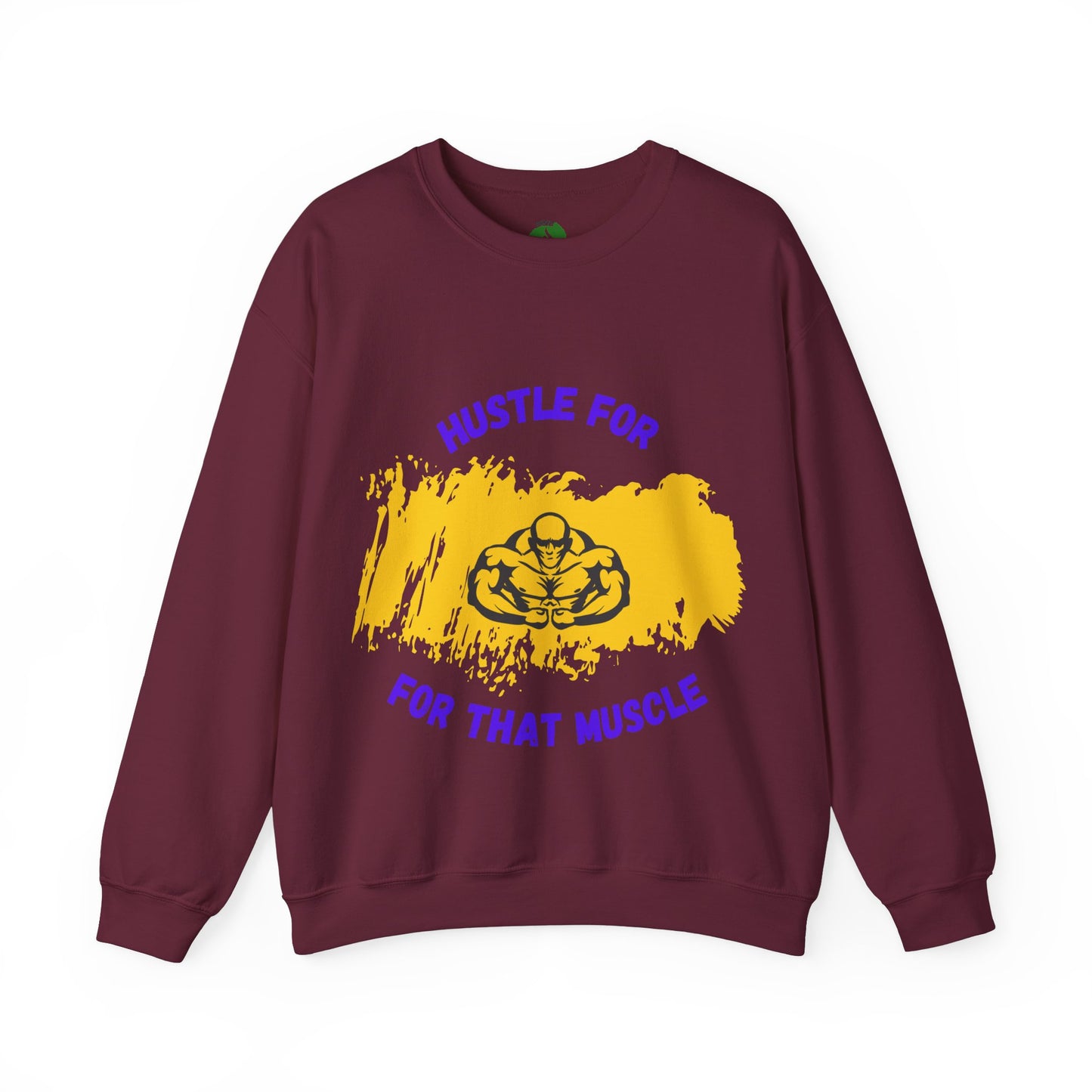 Hustle for That Muscle Crewneck Sweatshirt Gym Clothing Sweat Shirt