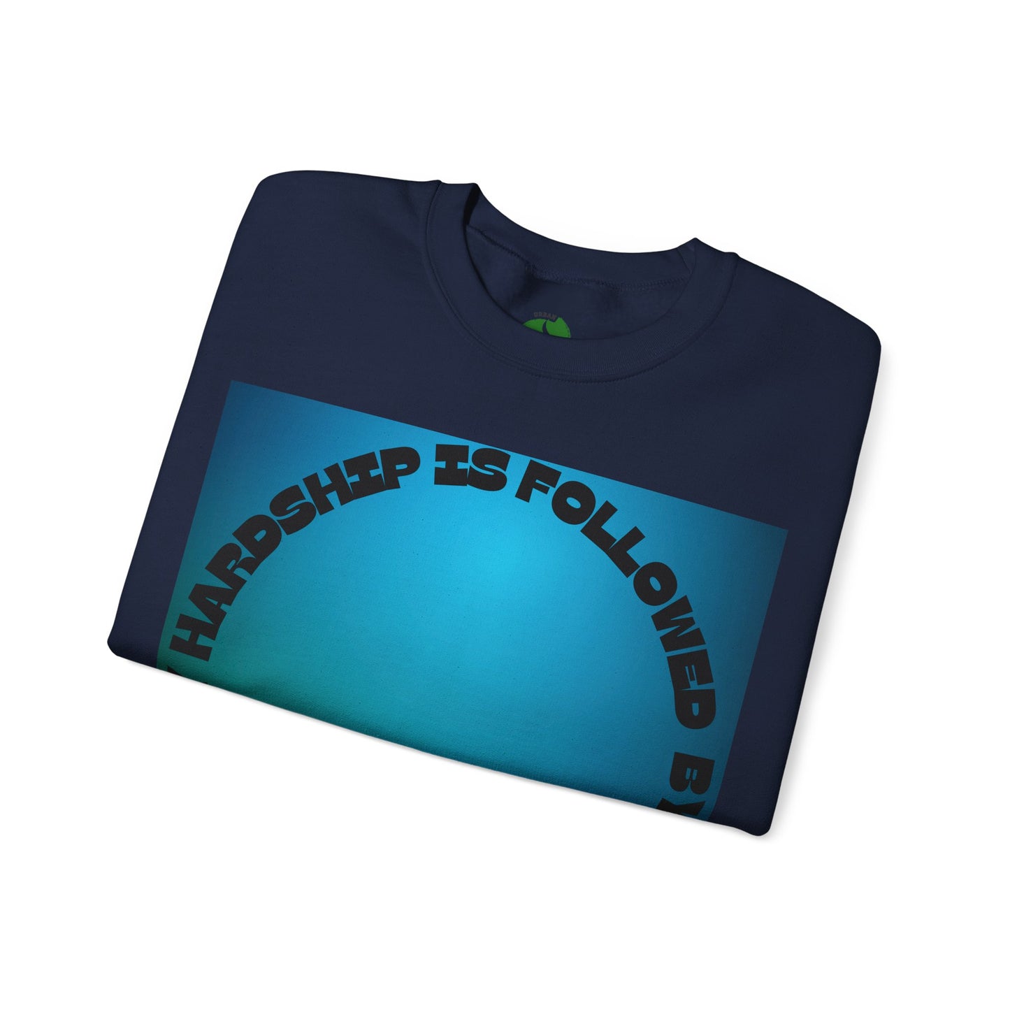 Inspirational Crewneck Sweatshirt - Every Hardship is Followed by Ease Modern Islamic Clothing