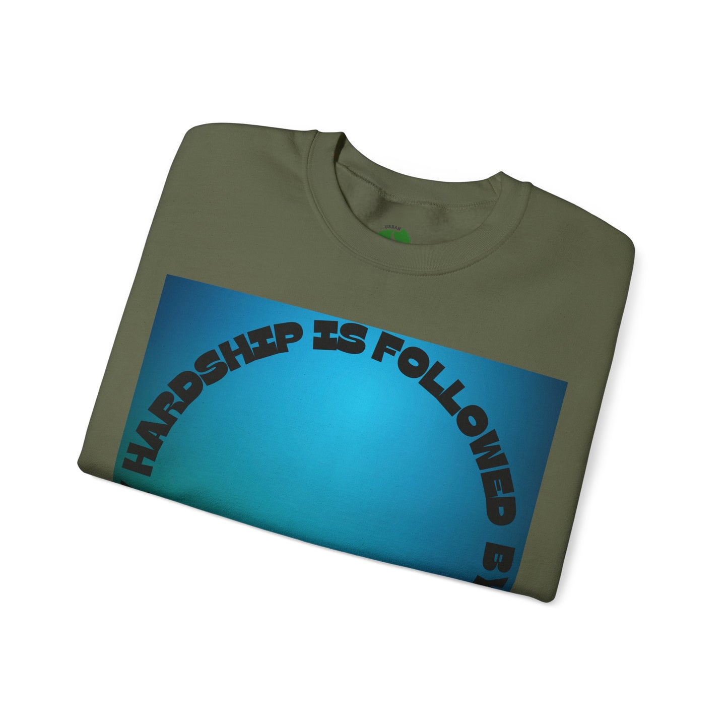 Inspirational Crewneck Sweatshirt - Every Hardship is Followed by Ease Modern Islamic Clothing