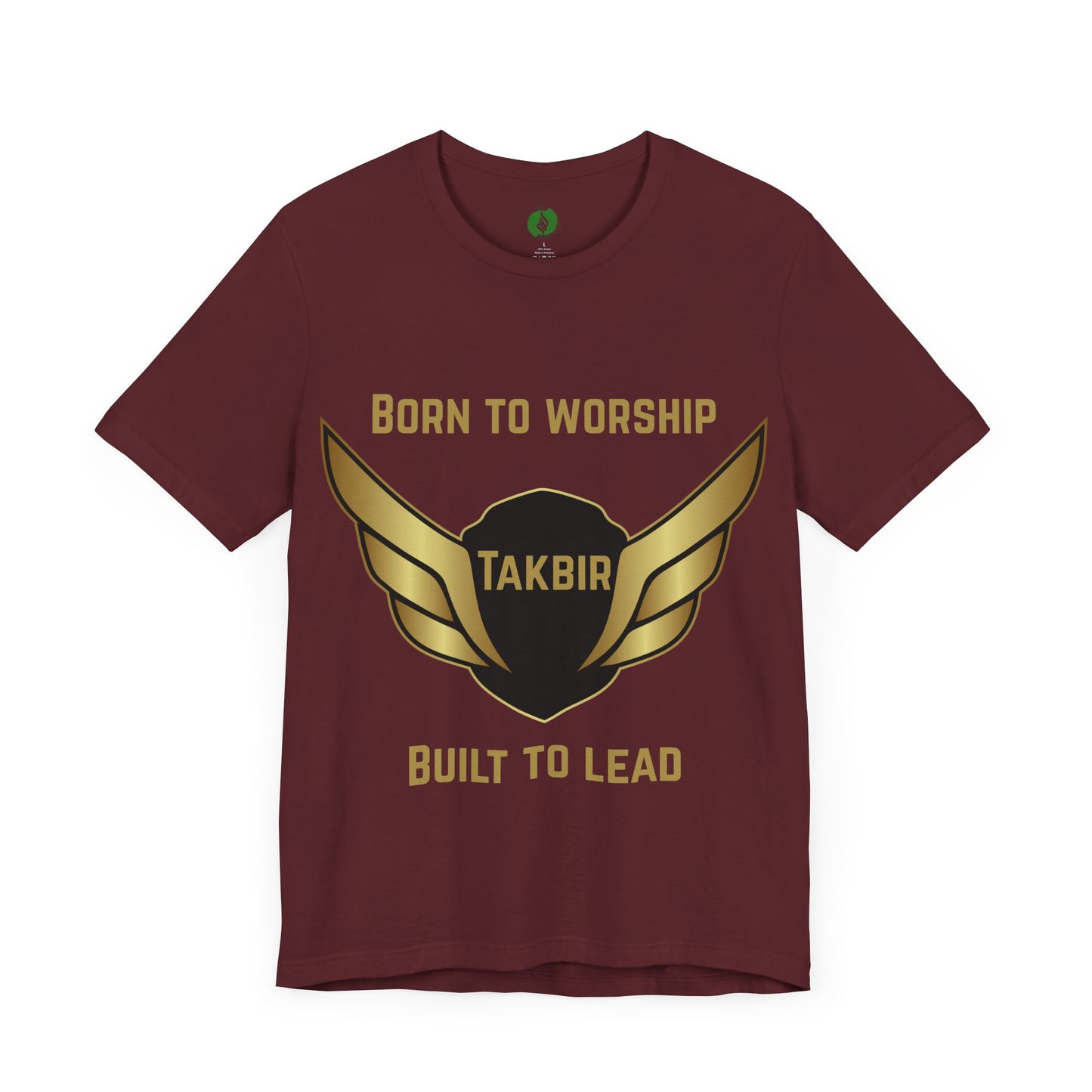 Inspirational Unisex Short Sleeve Tee - 'Born to Worship' Muslim Streetwear Fashion T Shirt