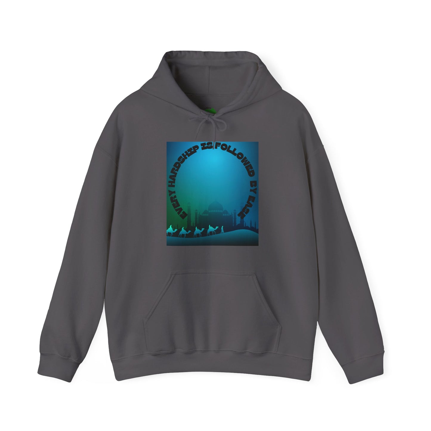 Chill Vibes Unisex Heavy Blend™ Hoodie - "Happiness is Followed by Peace" Design Muslim Clothing Fashion