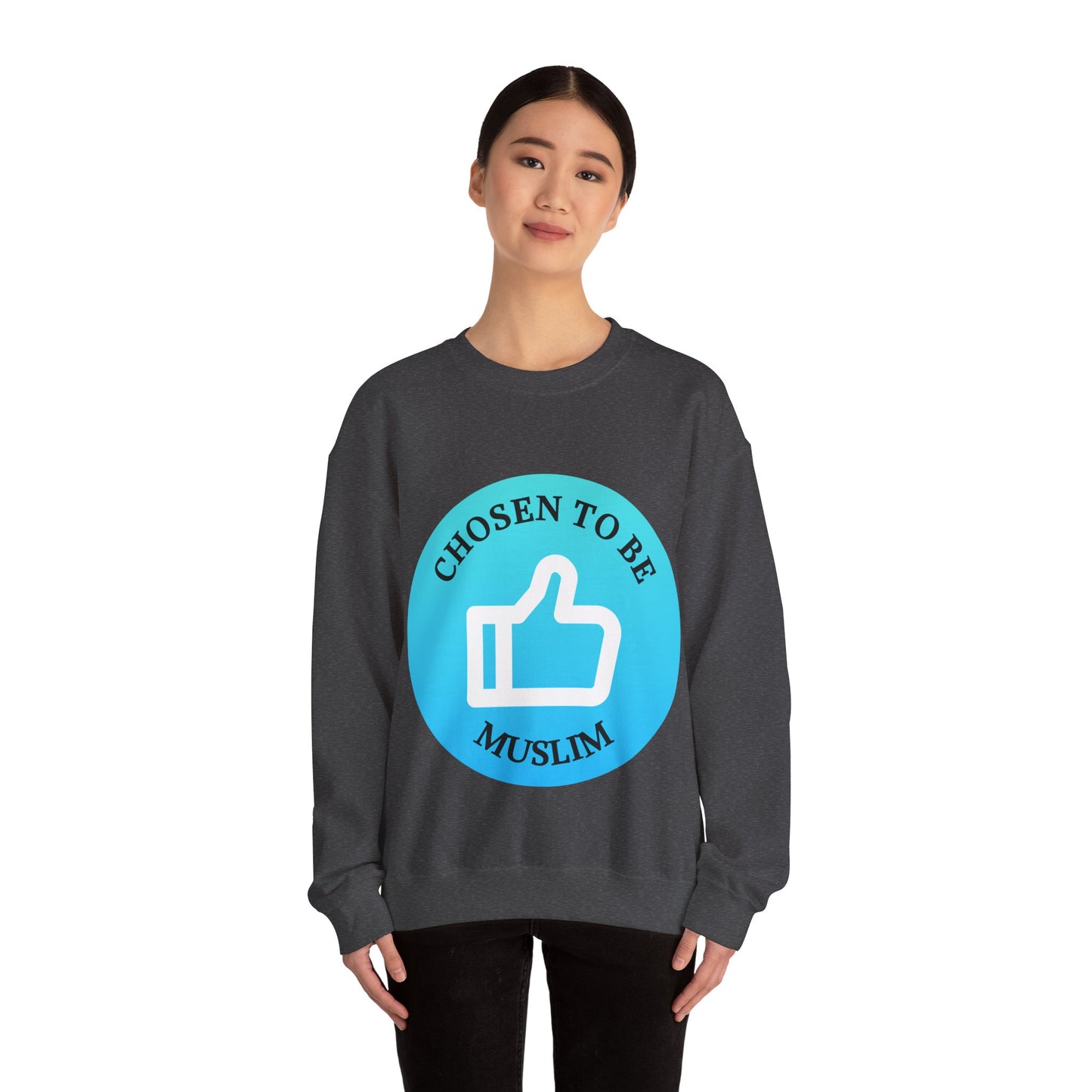 Chosen to Be Muslim Crewneck Sweatshirt - Unisex Heavy Blend Islamic Streetwear Sweat Shirt