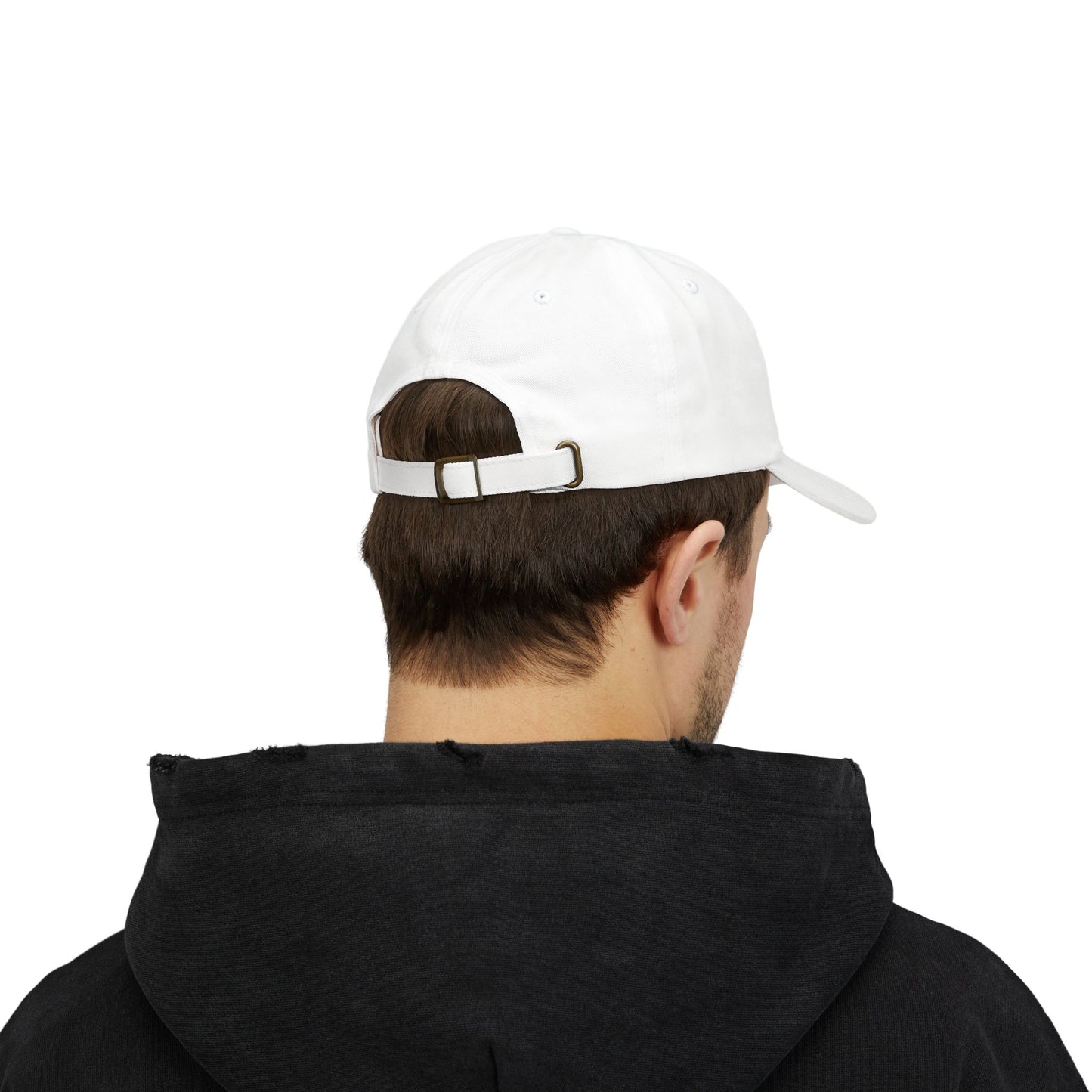Halal Hustle Classic Dad Cap - Stylish White Cap for Everyday Wear Muslim Streetwear Hat