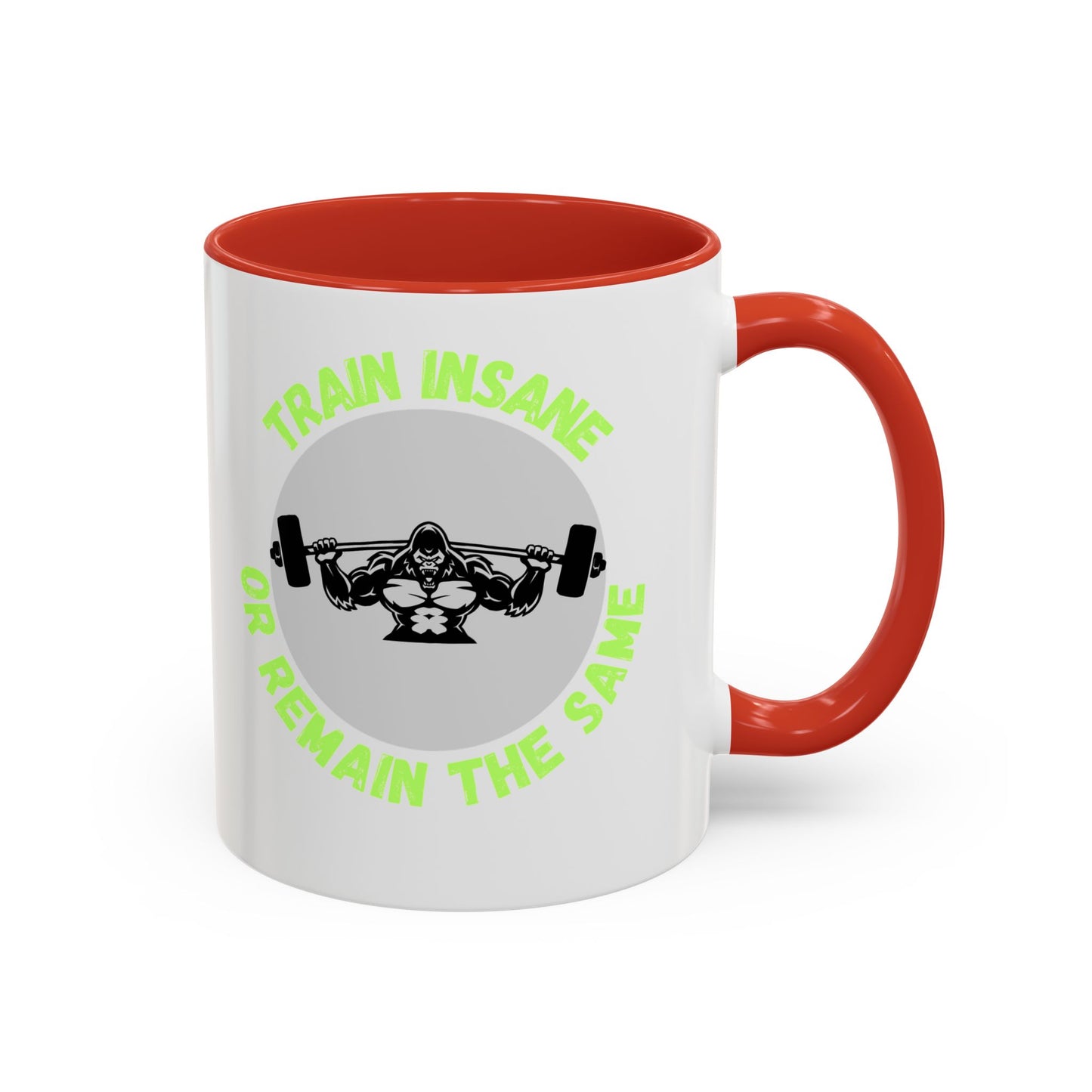 Motivational Fitness Coffee Mug - "Train Insane or Remain the Same" - Perfect Gift for Gym Enthusiasts Humour Joke Gym Mug