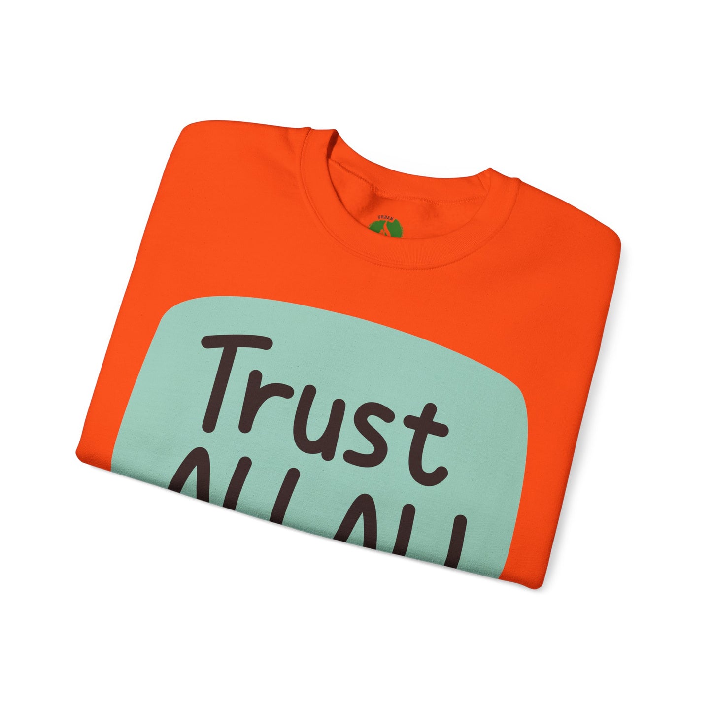 Trust Allah Crewneck Sweatshirt - Unisex Heavy Blend™ Islamic Fashion Sweat Shirt