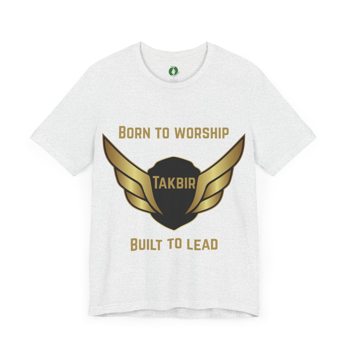 Inspirational Unisex Short Sleeve Tee - 'Born to Worship' Muslim Streetwear Fashion T Shirt