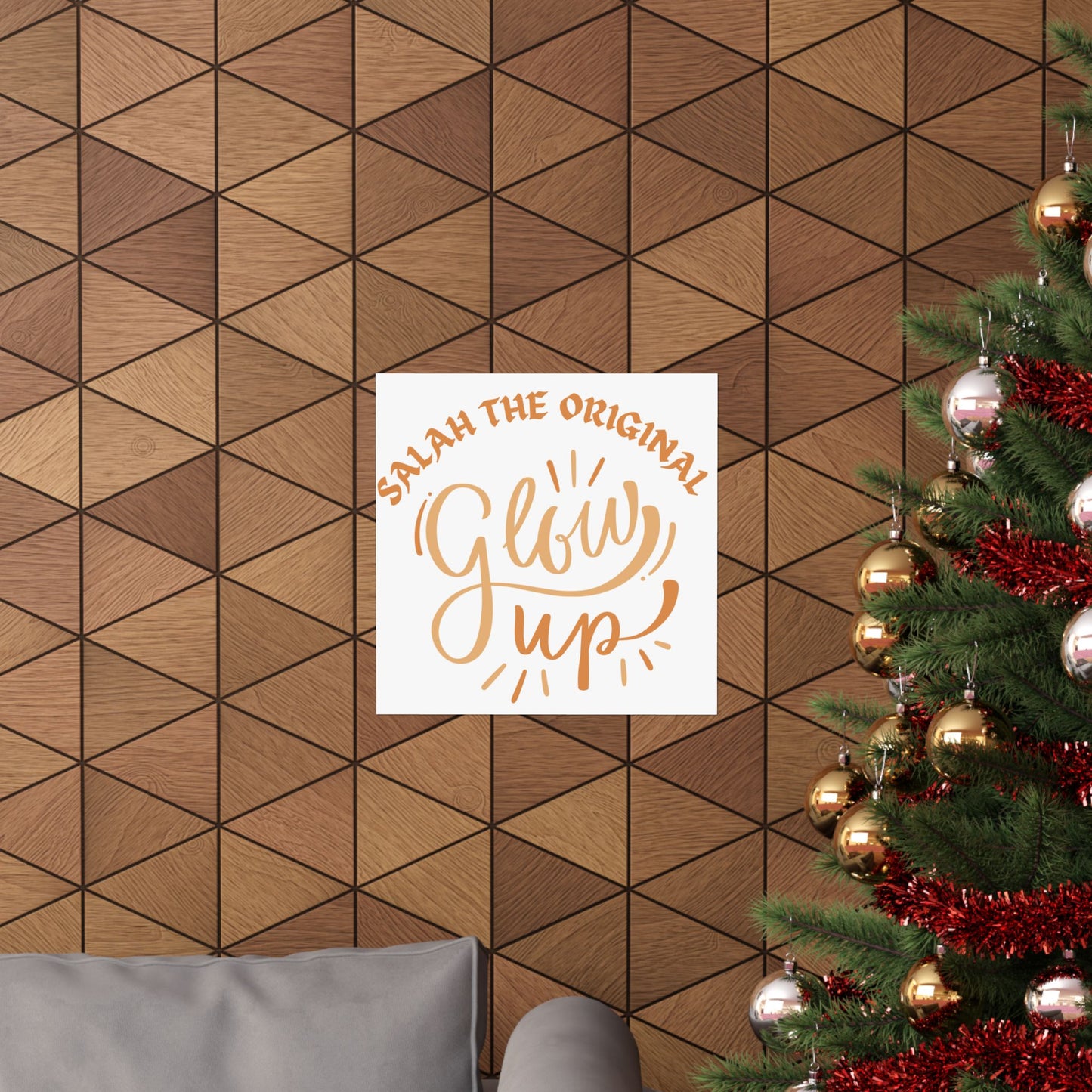 Inspirational Matte Vertical Poster - "Salah the Original Glow Up" Islamic Artwork Poster