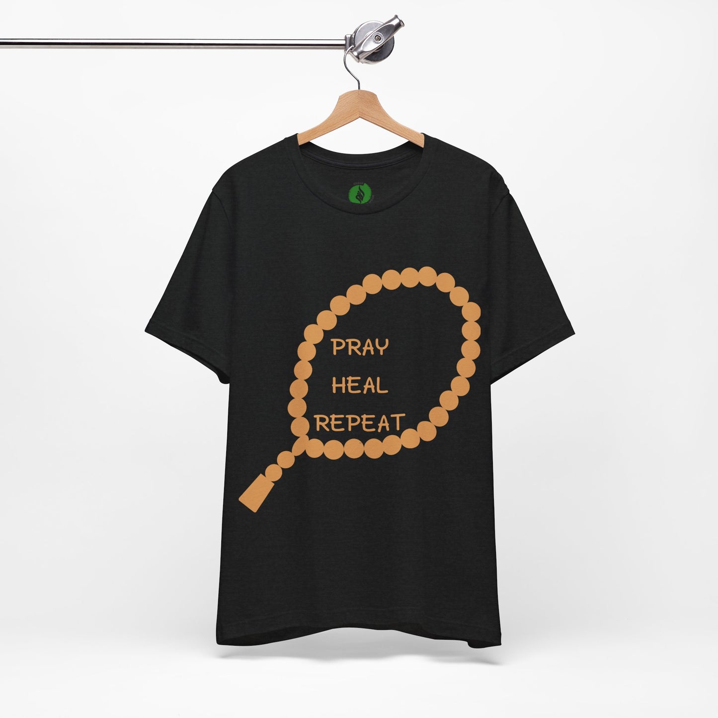 Pray Heal Repeat Unisex Jersey Tee - Inspirational Spiritual Shirt Islamic Street Fashion
