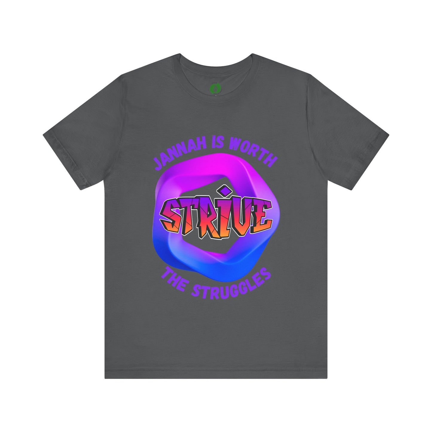 Inspirational Unisex Jersey Tee - 'Jannah is Worth the Struggles' Muslim Fashion Clothing