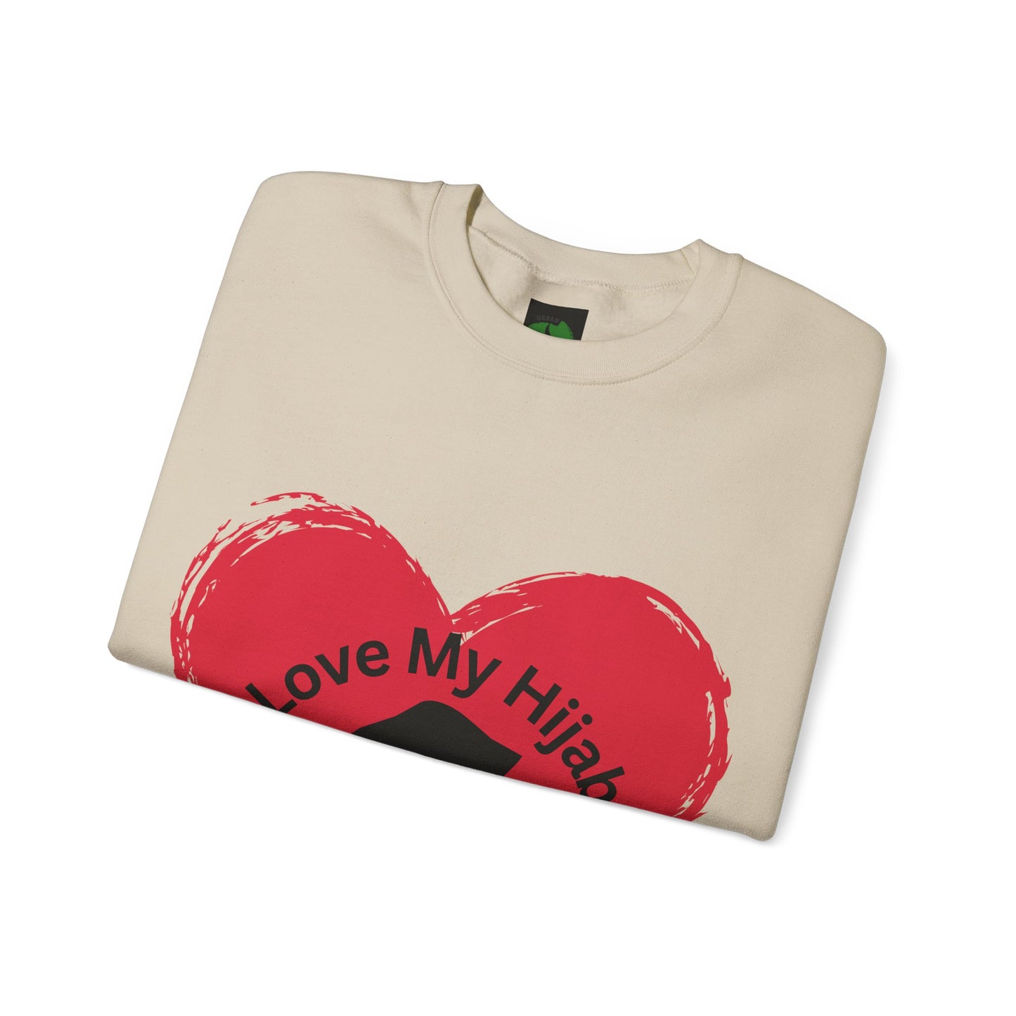 Love My Hijab Heavy Blend Sweatshirt - Unisex Crewneck for Comfort and Style Muslim Women Clothing