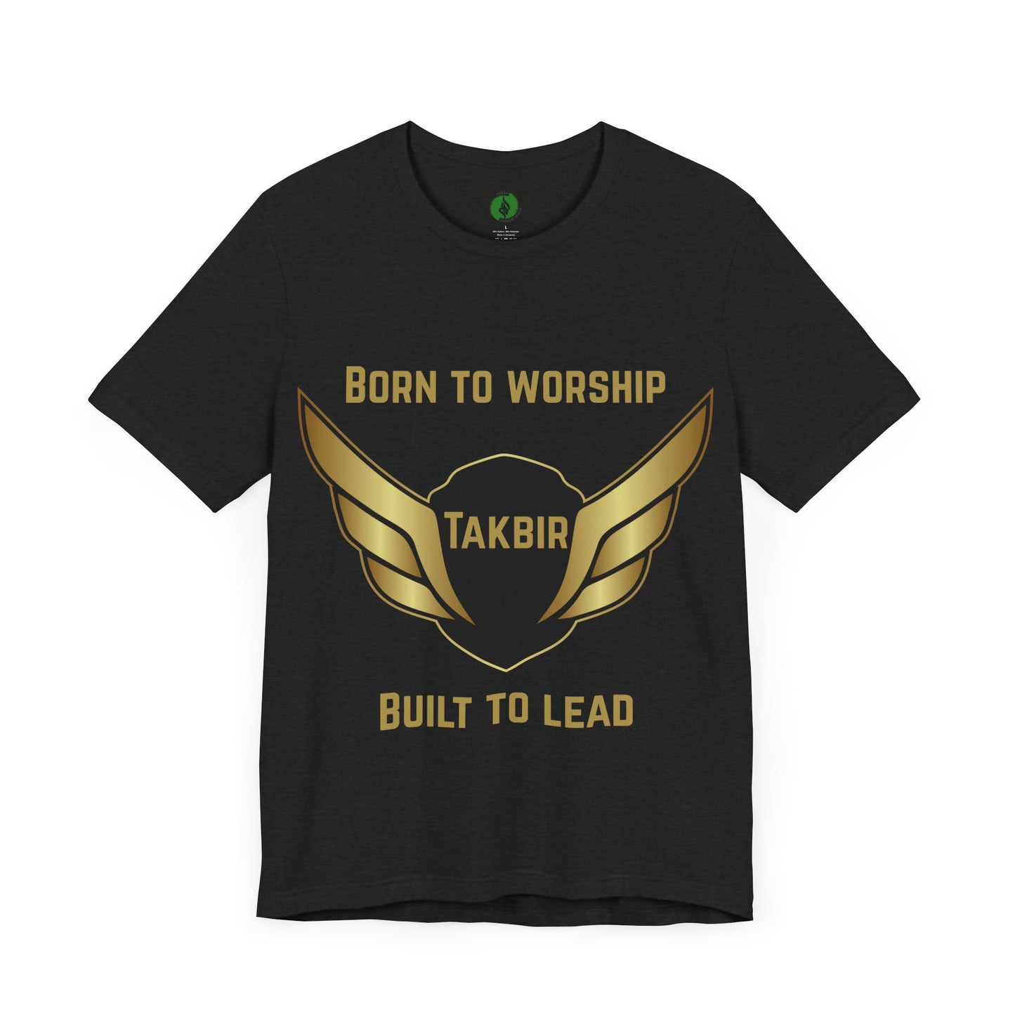 Inspirational Unisex Short Sleeve Tee - 'Born to Worship' Muslim Streetwear Fashion T Shirt