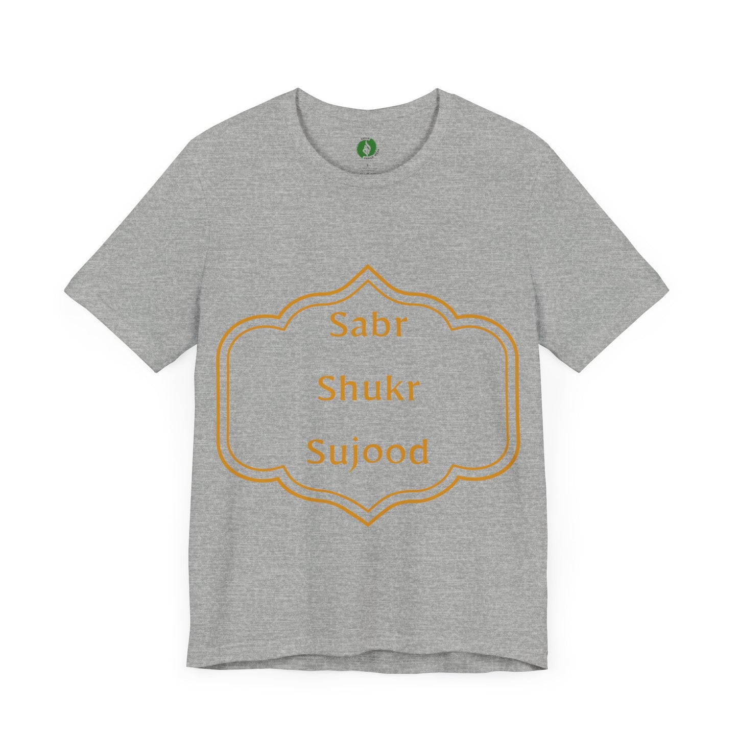 Inspirational Muslim Tee - Sabr Shukr Sujood Islamic Streetwear T Shirt