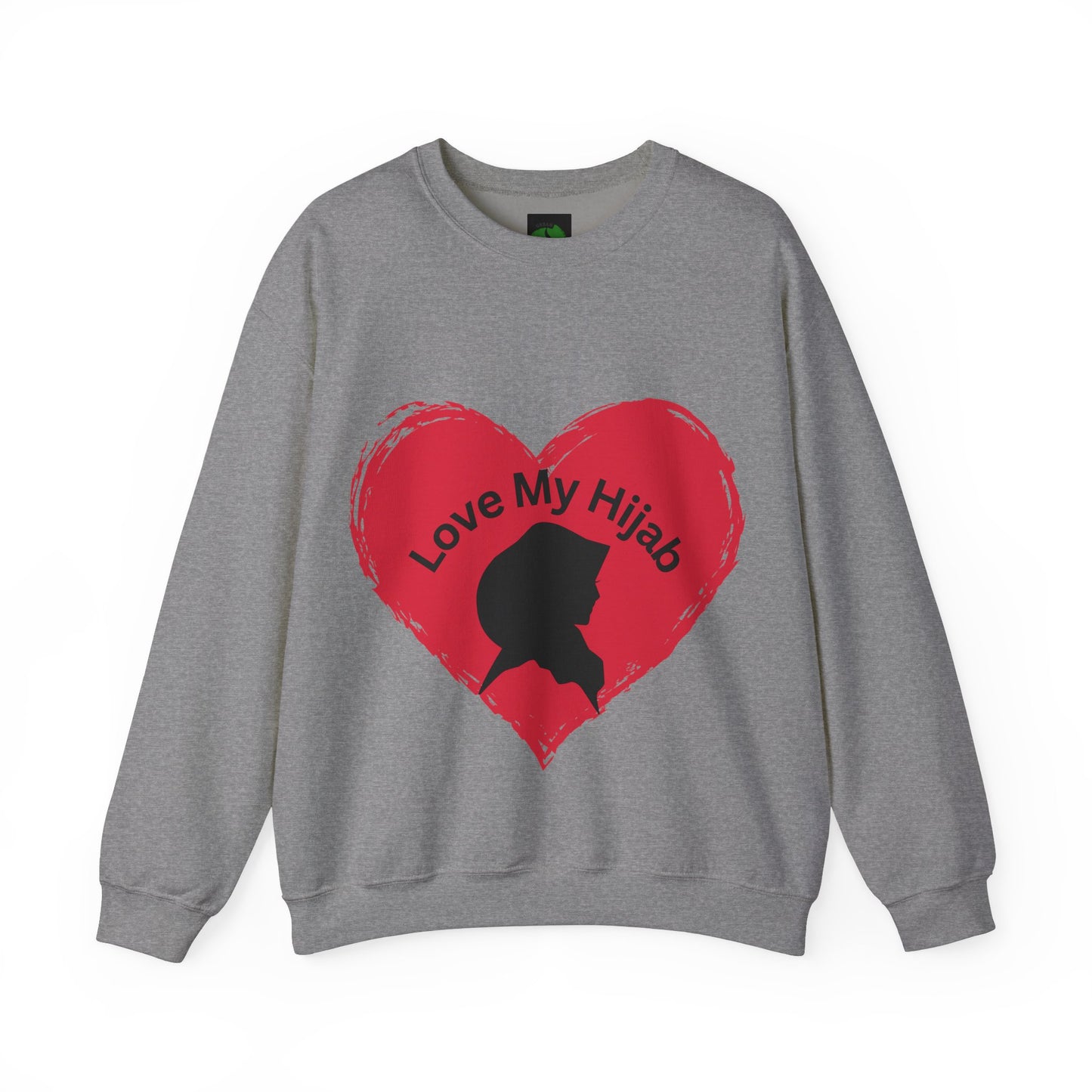 Love My Hijab Heavy Blend Sweatshirt - Unisex Crewneck for Comfort and Style Muslim Women Clothing