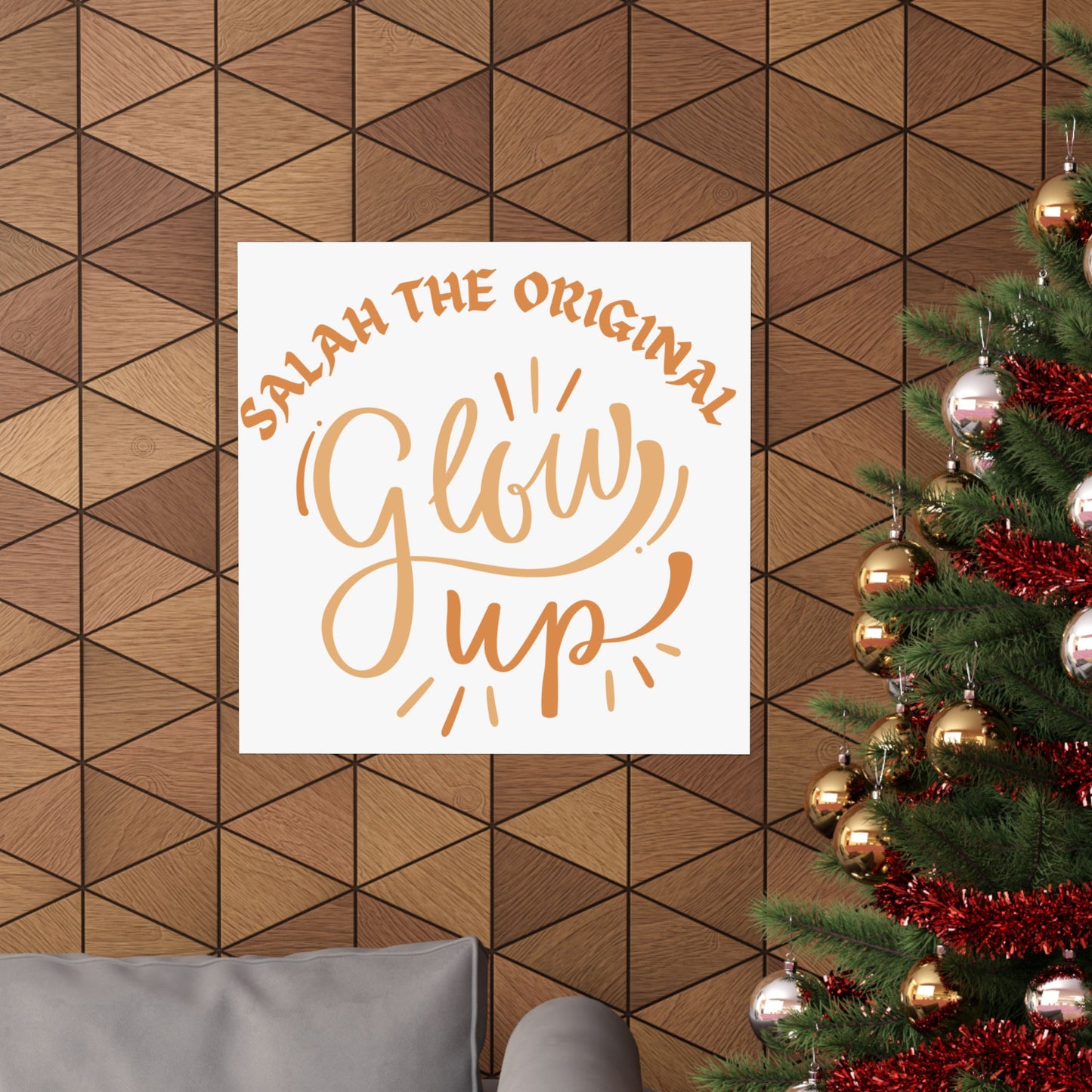 Inspirational Matte Vertical Poster - "Salah the Original Glow Up" Islamic Artwork Poster