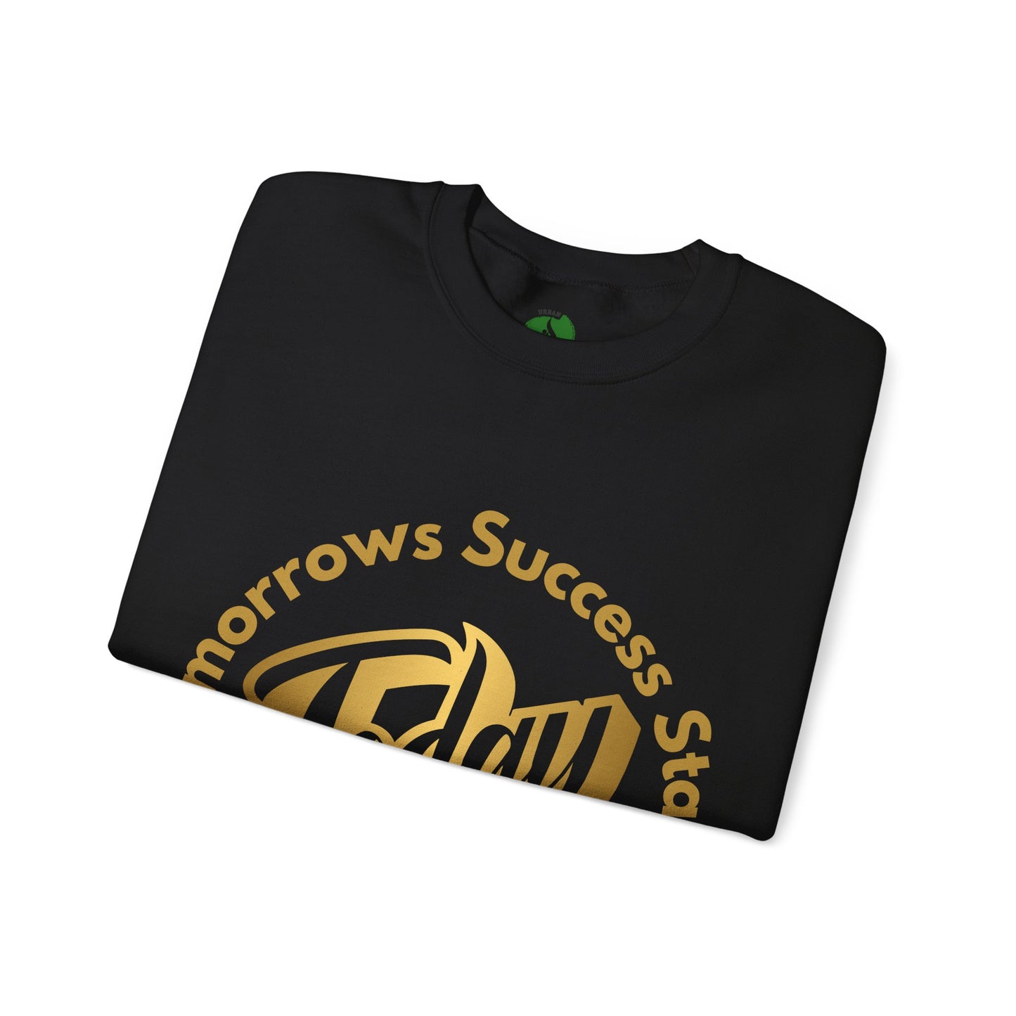 Inspirational Crewneck Sweatshirt - 'Tomorrow's Success Starts Today' Gym Motivation Sweat Shirt