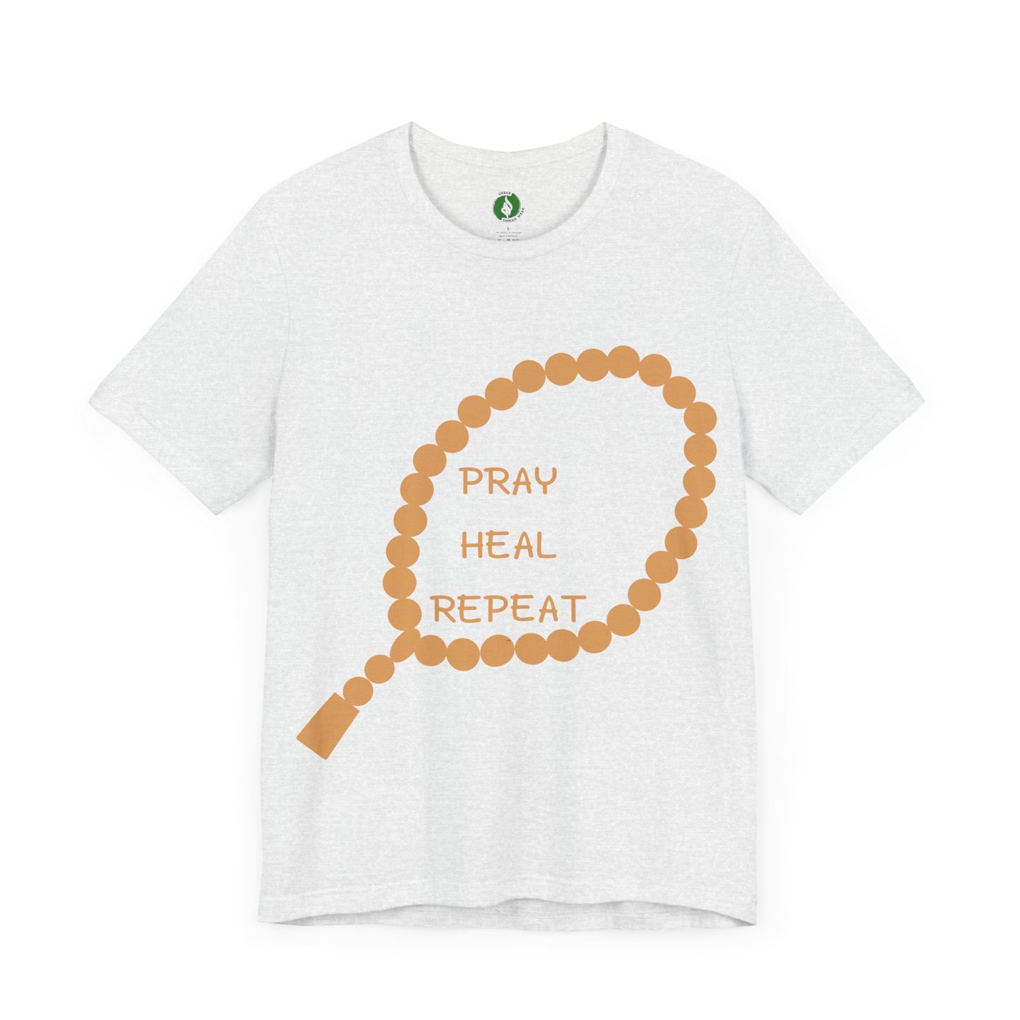 Pray Heal Repeat Unisex Jersey Tee - Inspirational Spiritual Shirt Islamic Street Fashion