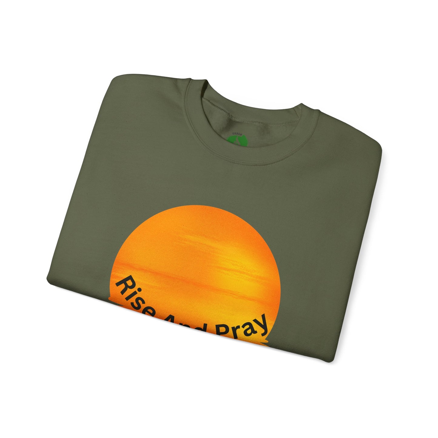 Rise And Pray Unisex Crewneck Sweatshirt - Cozy Spiritual Vibe Muslim Street Wear