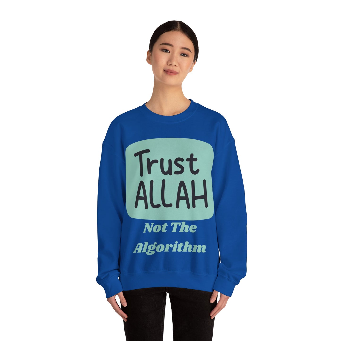 Trust Allah Crewneck Sweatshirt - Unisex Heavy Blend™ Islamic Fashion Sweat Shirt