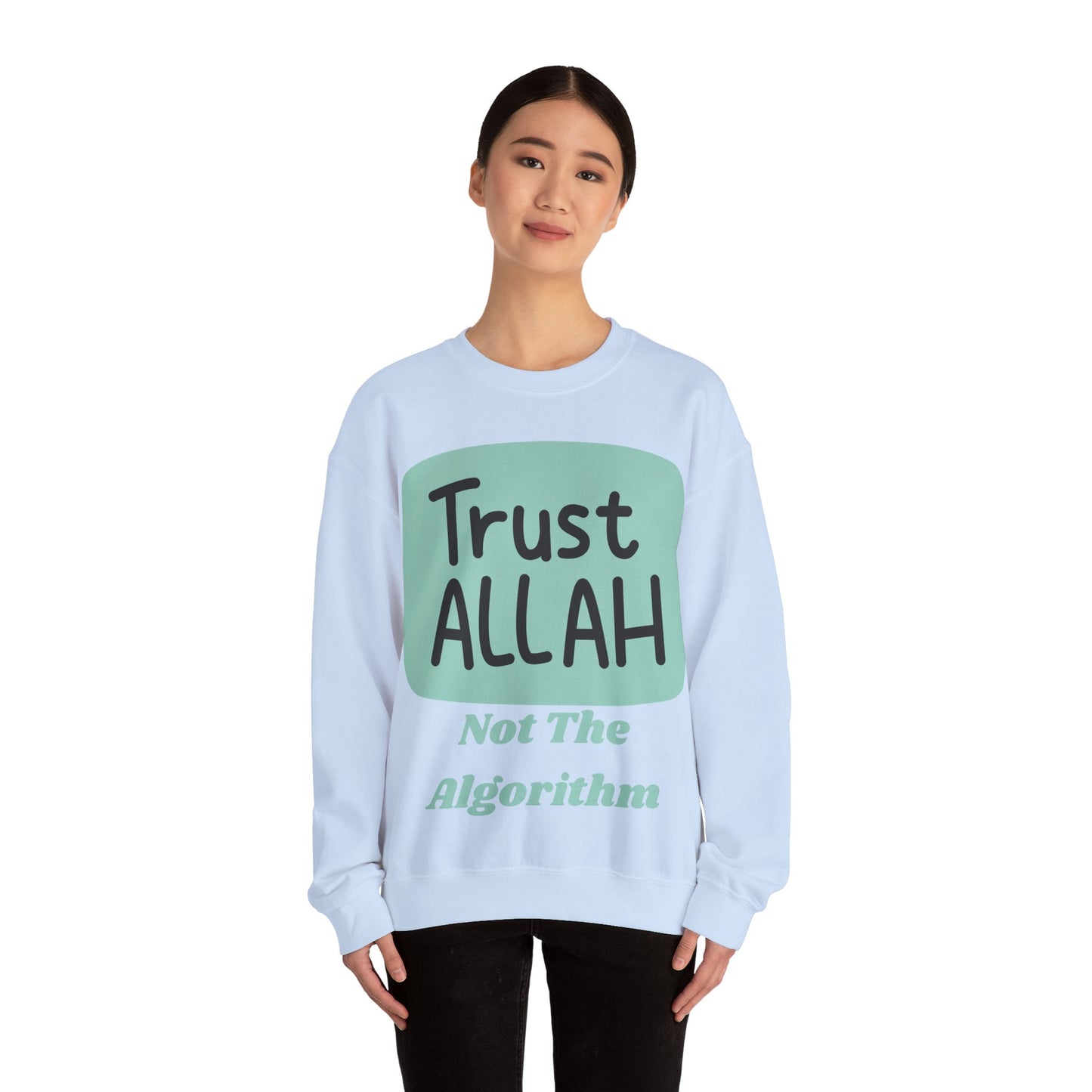 Trust Allah Crewneck Sweatshirt - Unisex Heavy Blend™ Islamic Fashion Sweat Shirt