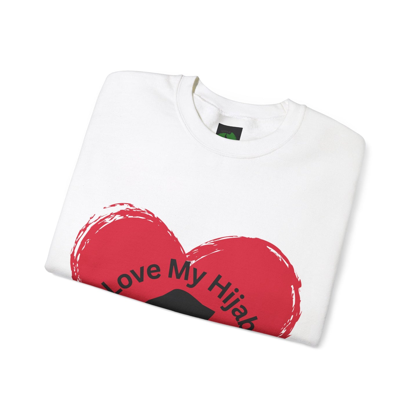 Love My Hijab Heavy Blend Sweatshirt - Unisex Crewneck for Comfort and Style Muslim Women Clothing