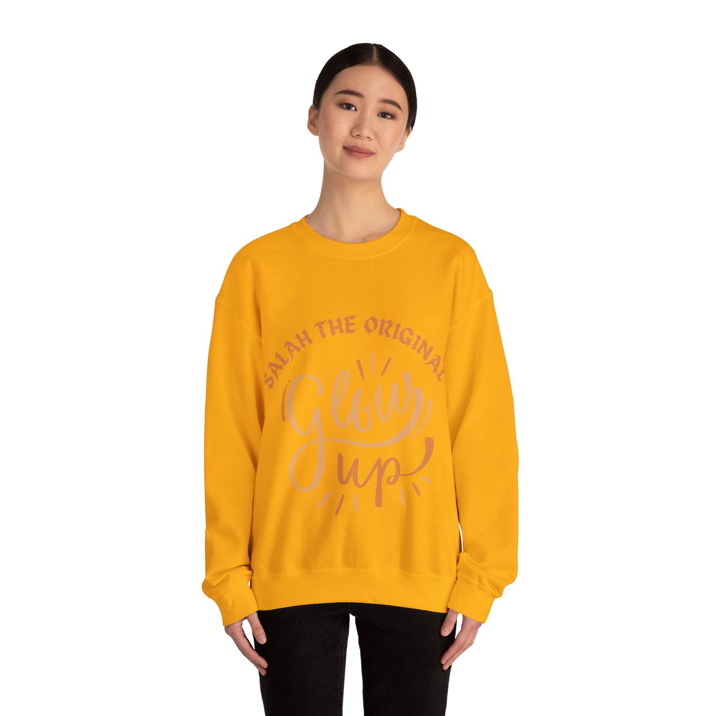Salah Glow Up Crewneck Sweatshirt - Unisex Heavy Blend™ Muslim Fashion Sweat Shirt