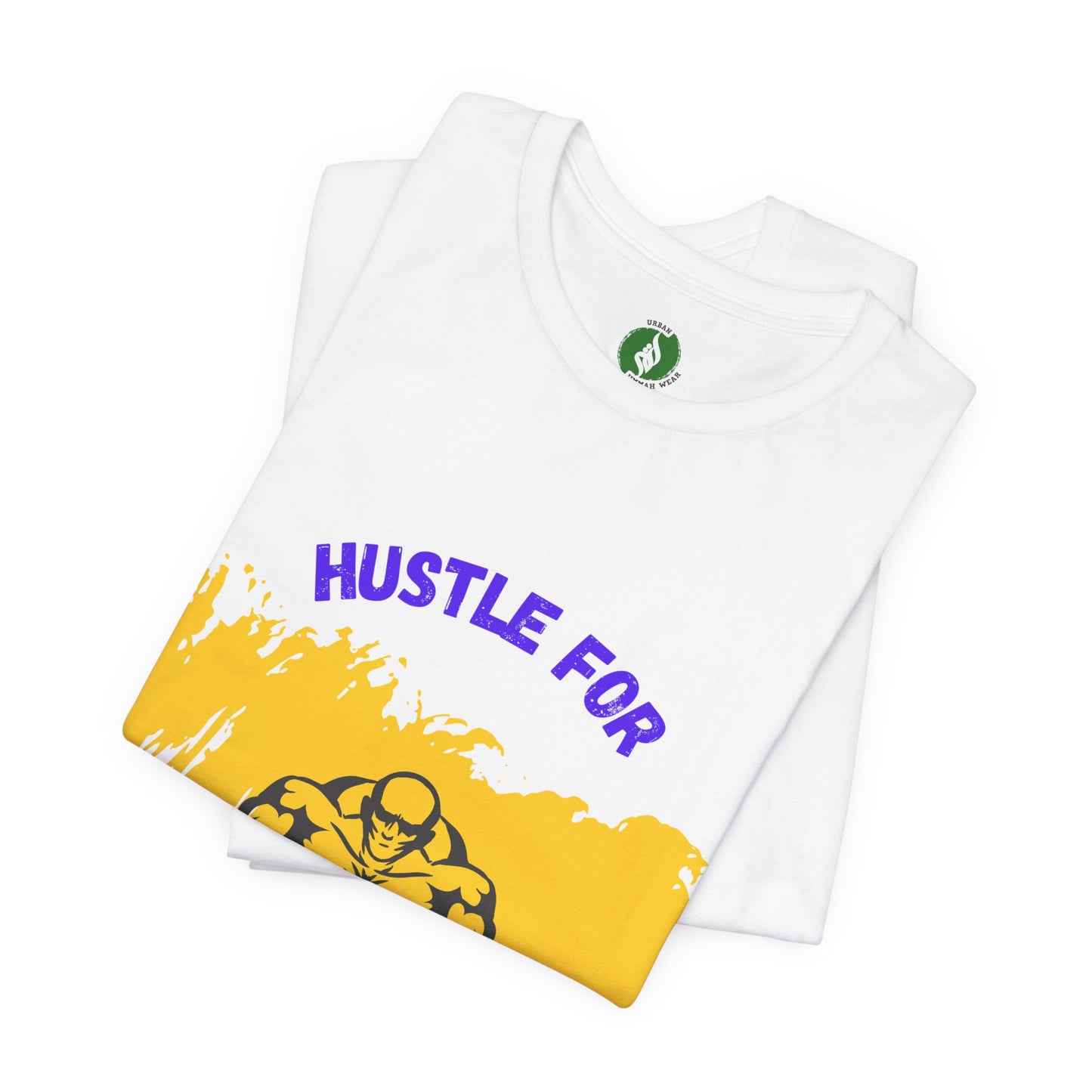Motivational Fitness Tee - 'Hustle for That Muscle' Unisex Jersey Short Sleeve Gym Clothing T Shirt
