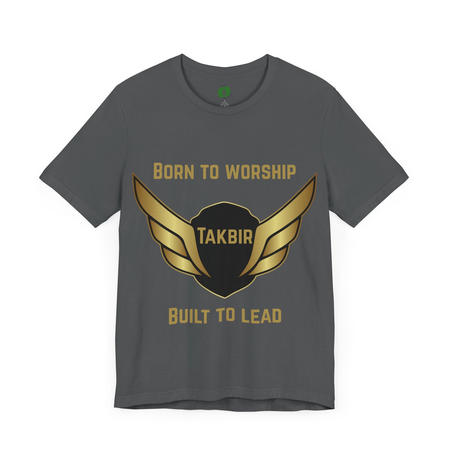 Inspirational Unisex Short Sleeve Tee - 'Born to Worship' Muslim Streetwear Fashion T Shirt