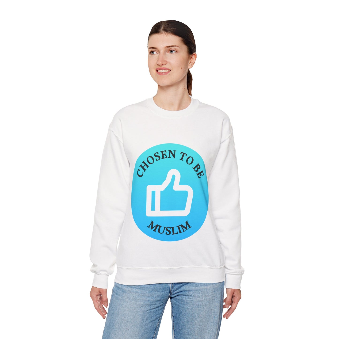 Chosen to Be Muslim Crewneck Sweatshirt - Unisex Heavy Blend Islamic Streetwear Sweat Shirt