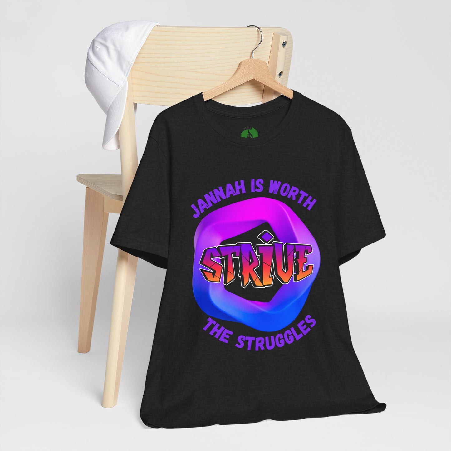 Inspirational Unisex Jersey Tee - 'Jannah is Worth the Struggles' Muslim Fashion Clothing