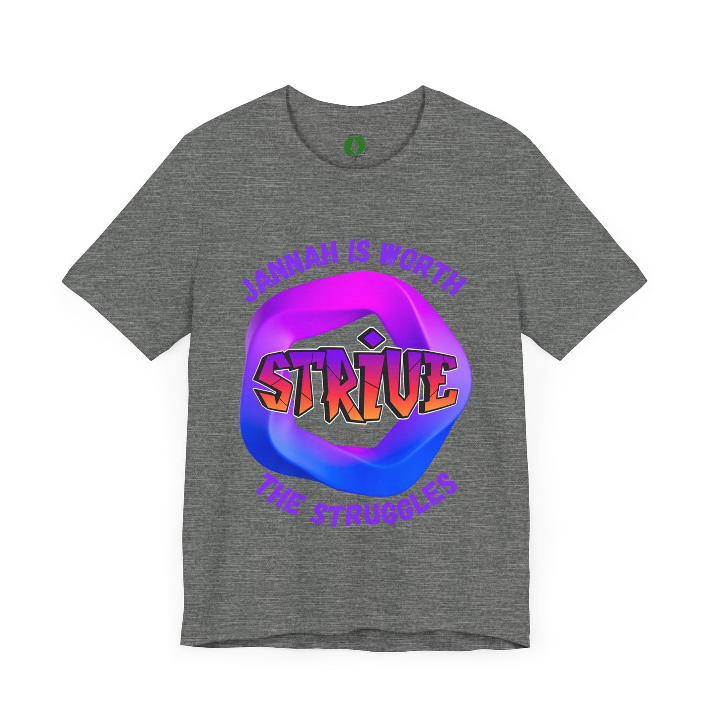 Inspirational Unisex Jersey Tee - 'Jannah is Worth the Struggles' Muslim Fashion Clothing
