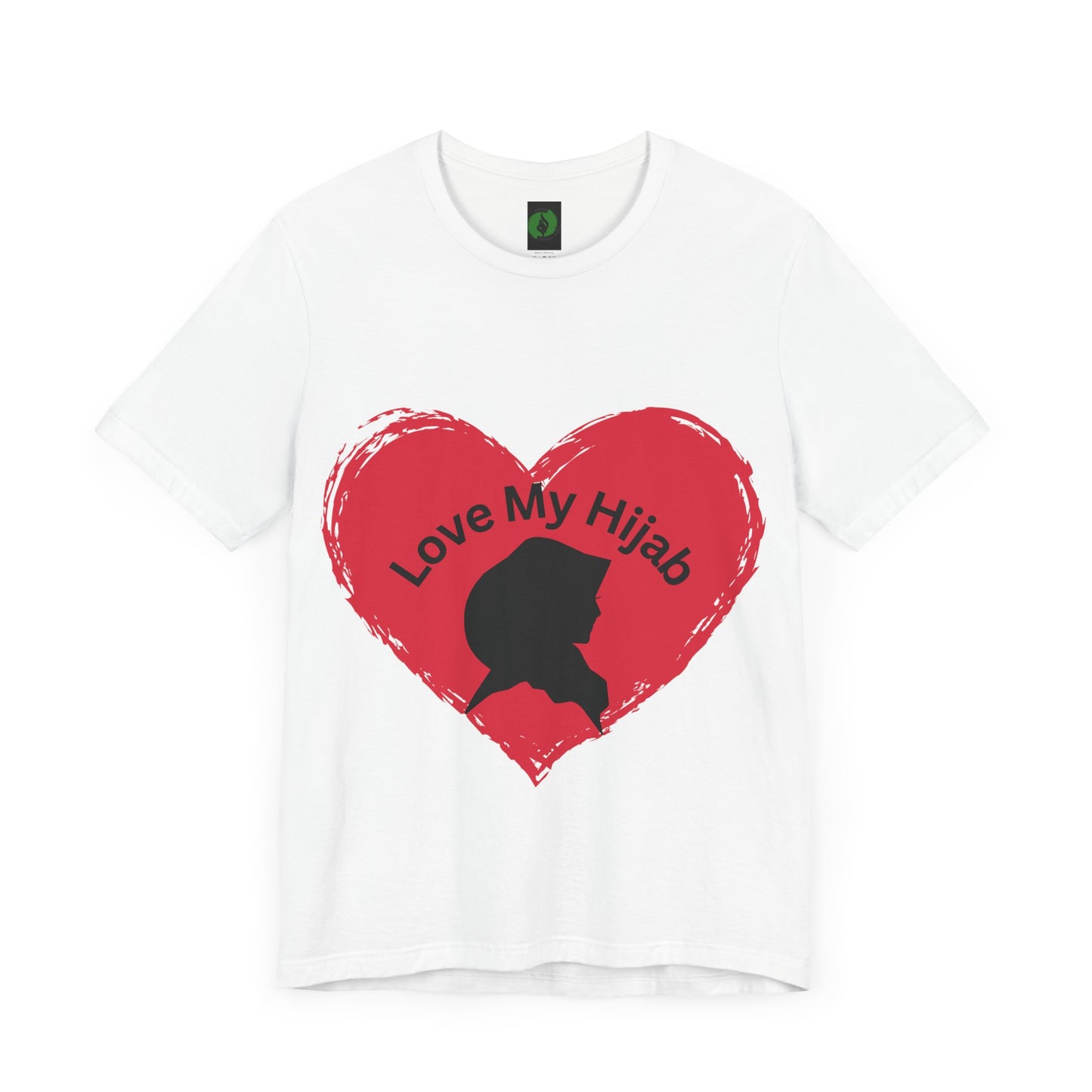 Love My Hijab Unisex Tee - Heart Design, Perfect for Everyday Wear Islamic Women Clothing