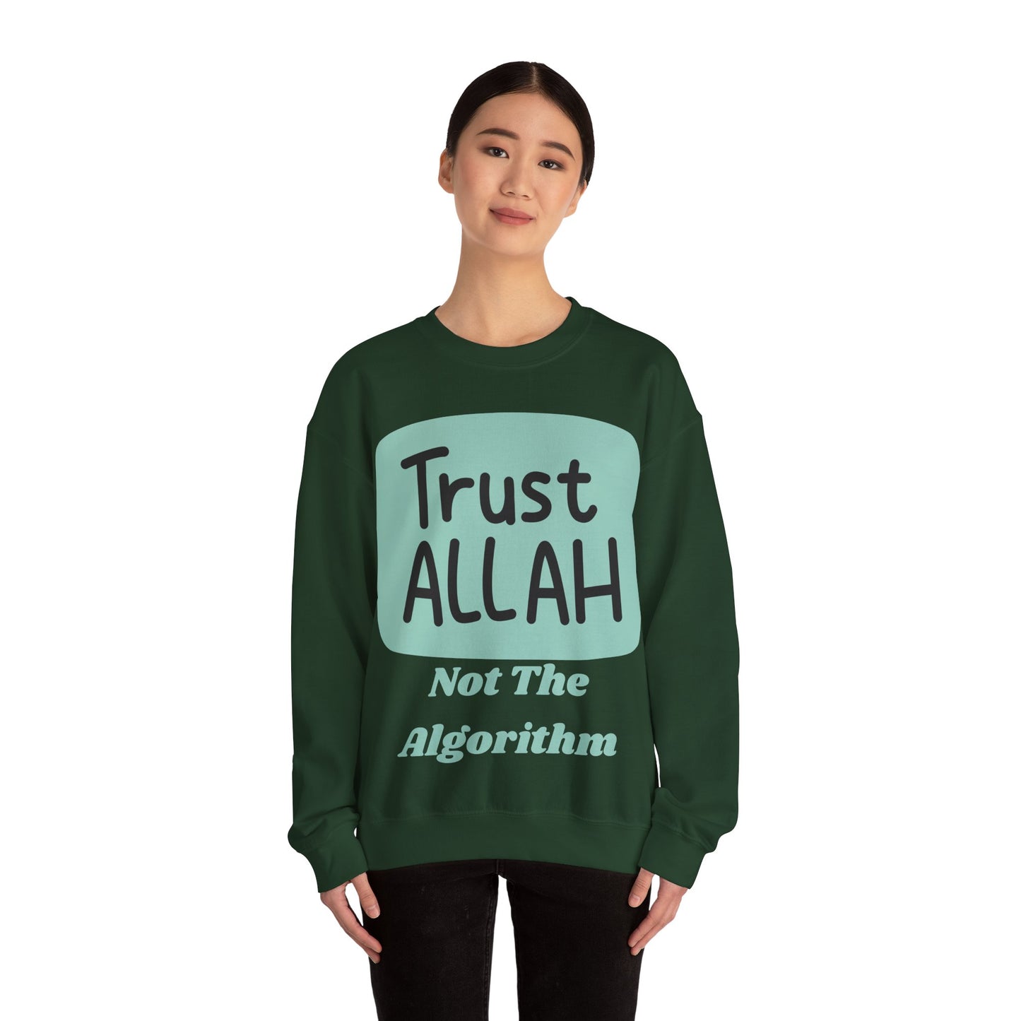 Trust Allah Crewneck Sweatshirt - Unisex Heavy Blend™ Islamic Fashion Sweat Shirt