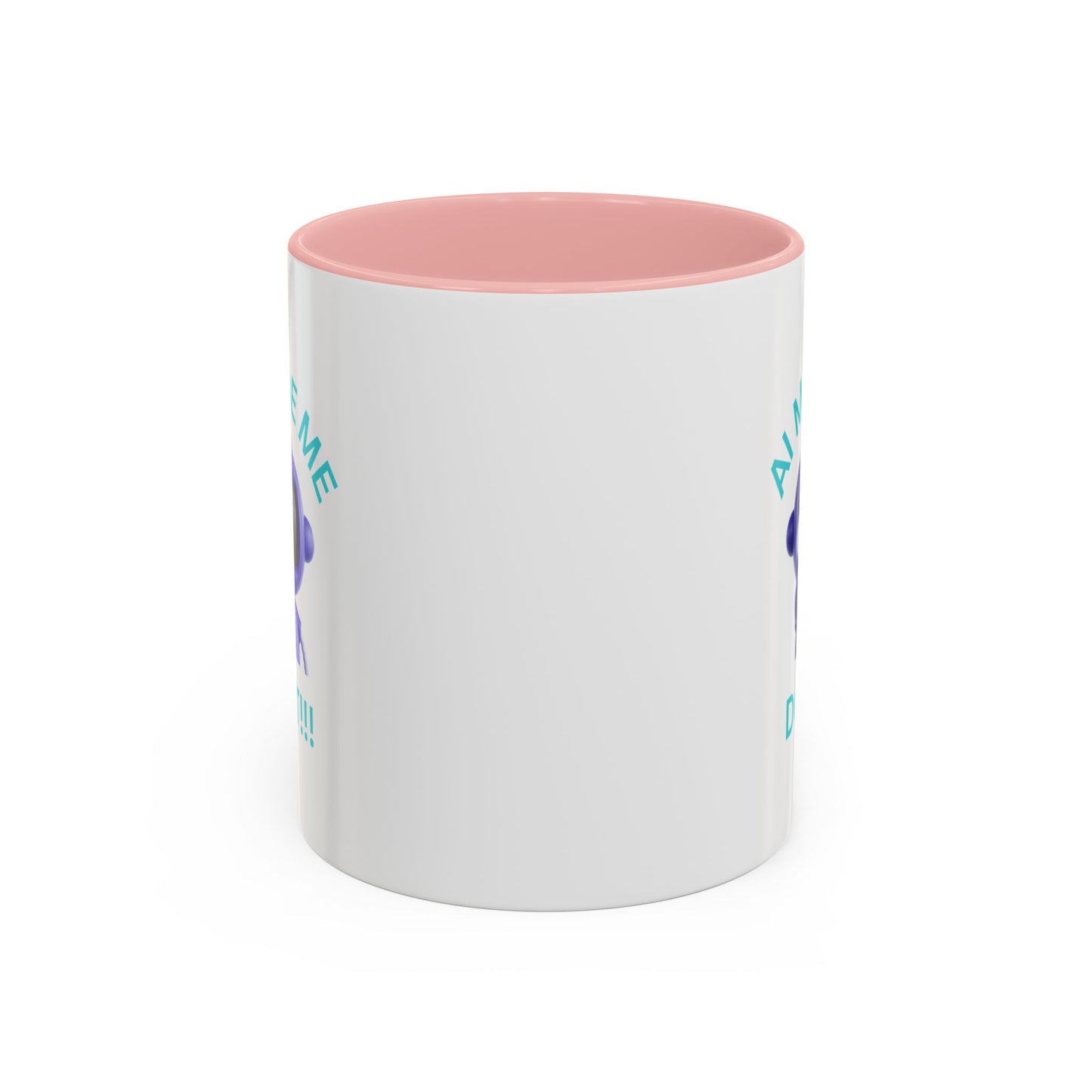 AI Made Me Do It! Accent Coffee Mug - Fun Ceramic Mug for Tech Lovers Humour Mug Joke Accessories